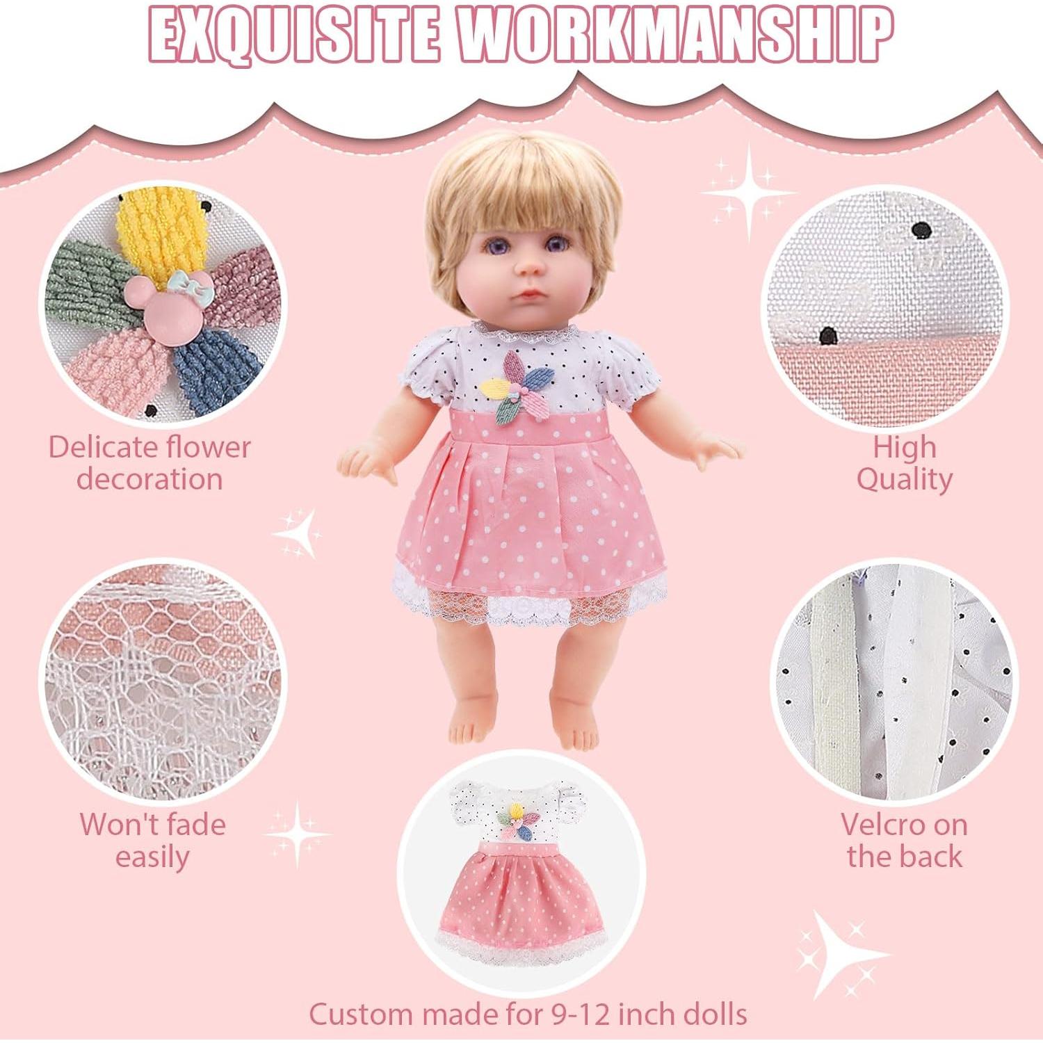 Conjuntos de Ropa para Muñecas Viva - 6 Estilos 10-12 Pulgadas