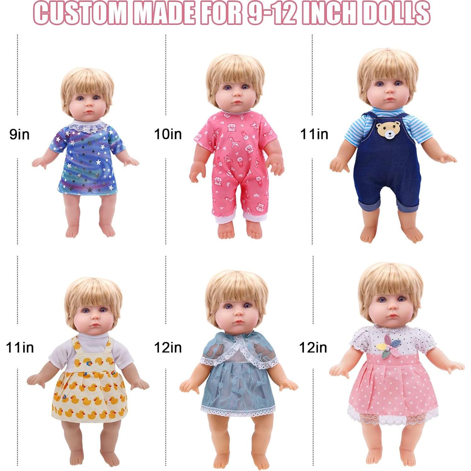 Conjuntos de Ropa para Muñecas Viva - 6 Estilos 10-12 Pulgadas