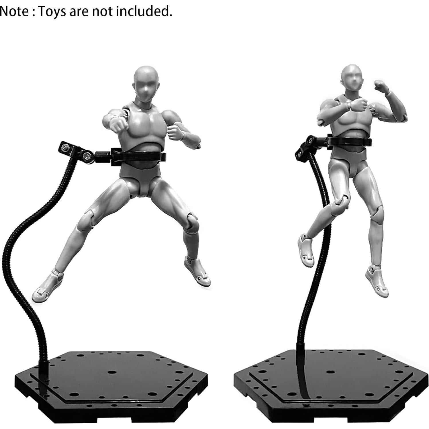 Soporte para Figuras de Acción NovaViva 2Pcs Negro Ajustable