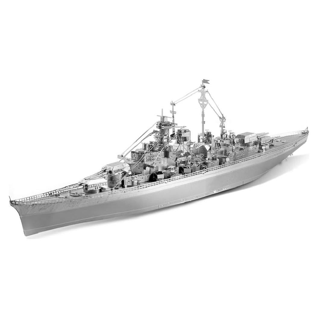 Rompecabezas 3D de Metal Piececool Acorazado Bismarck 207 Pcs