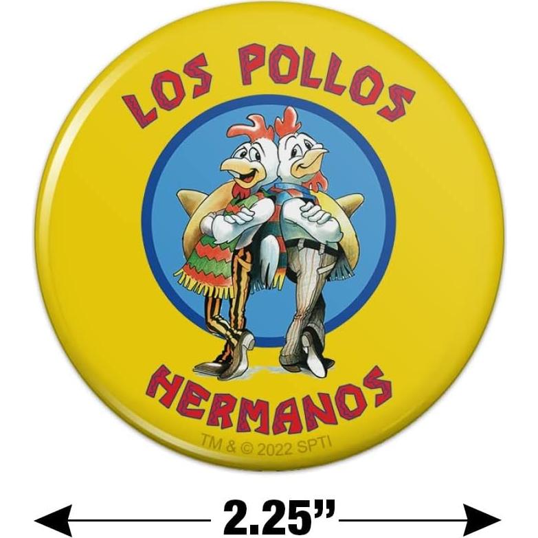 Imán de Botón Breaking Bad Los Pollos Hermanos 5.7cm