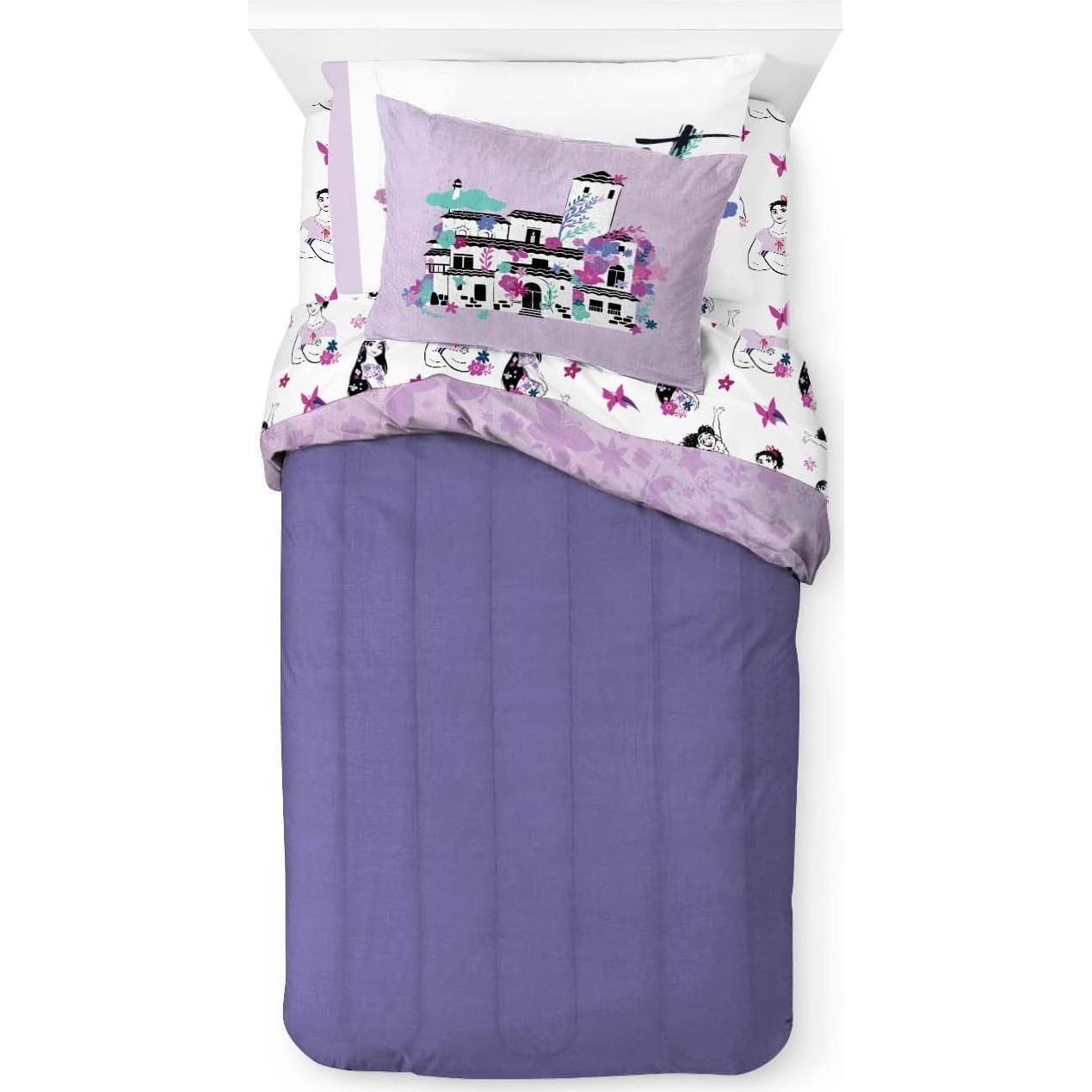 Juego de Cama Disney Encanto 5 Piezas Twin Microfibra