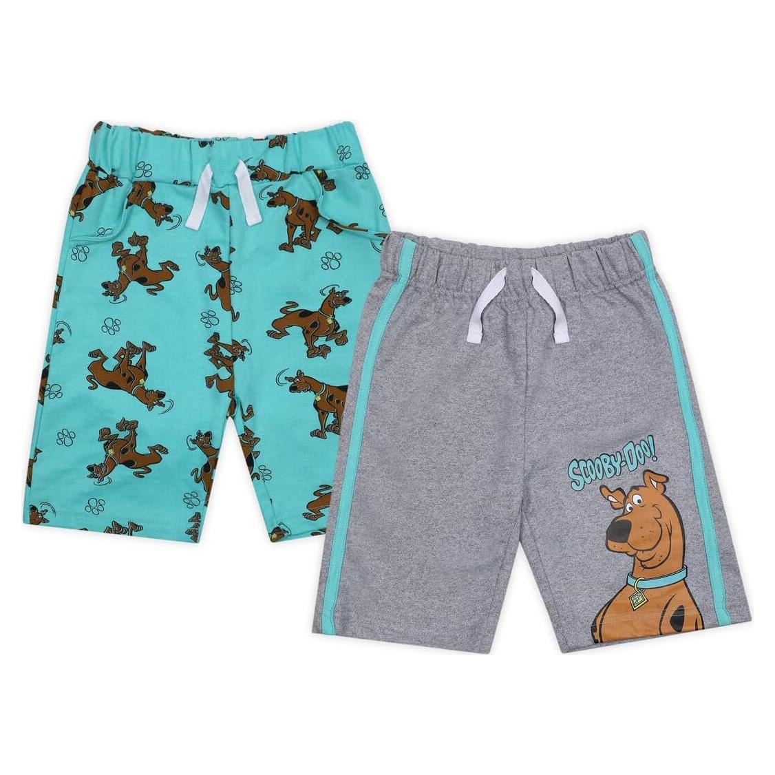 Pantalones Cortos para Niños Warner Bros Scooby-Doo 2 Pzas Gris/Azul