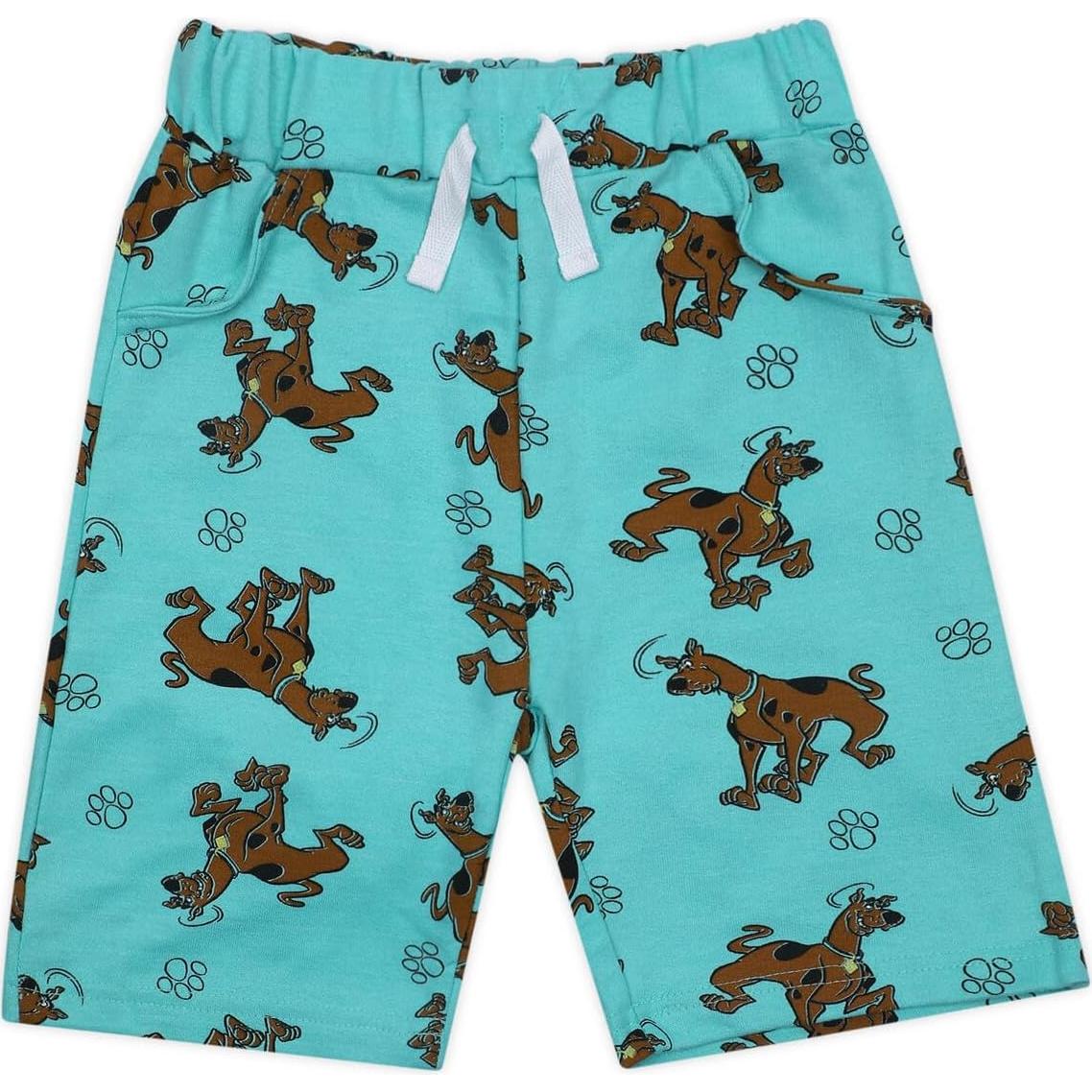 Pantalones Cortos para Niños Warner Bros Scooby-Doo 2 Pzas Gris/Azul
