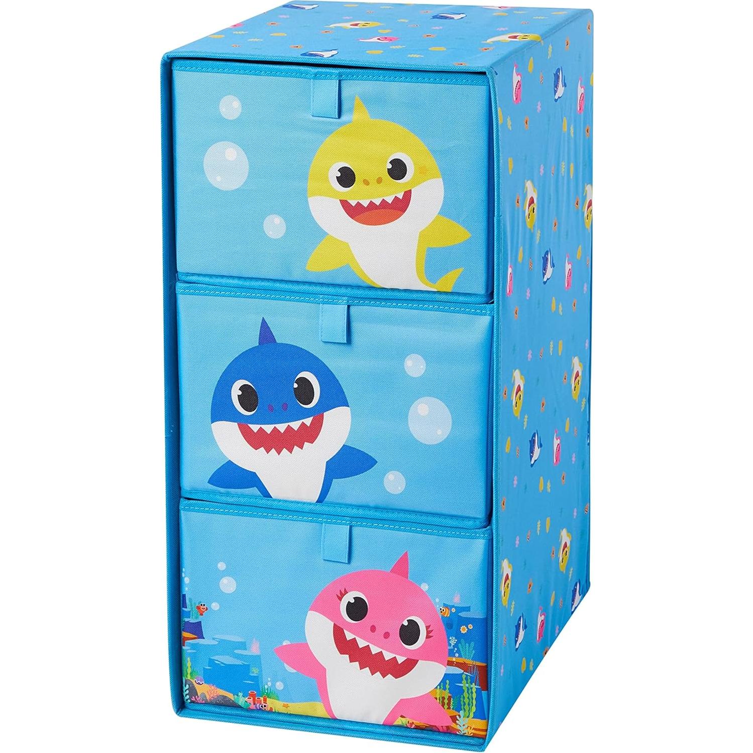 Organizador de Almacenamiento Baby Shark Idea Nuova 3 Cajones