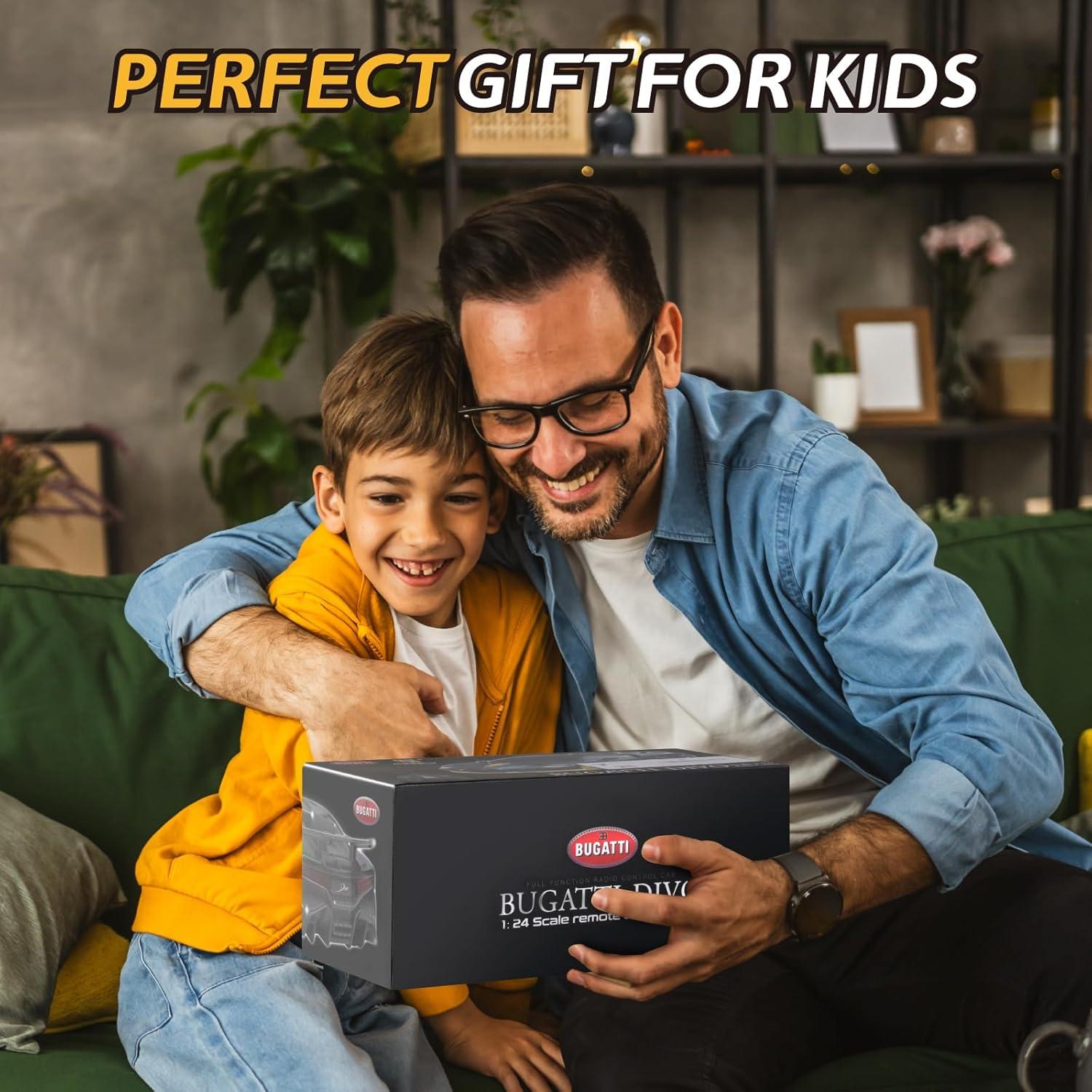 MIEBELY Coche RC Bugatti Divo Escala 1/24 con Faro