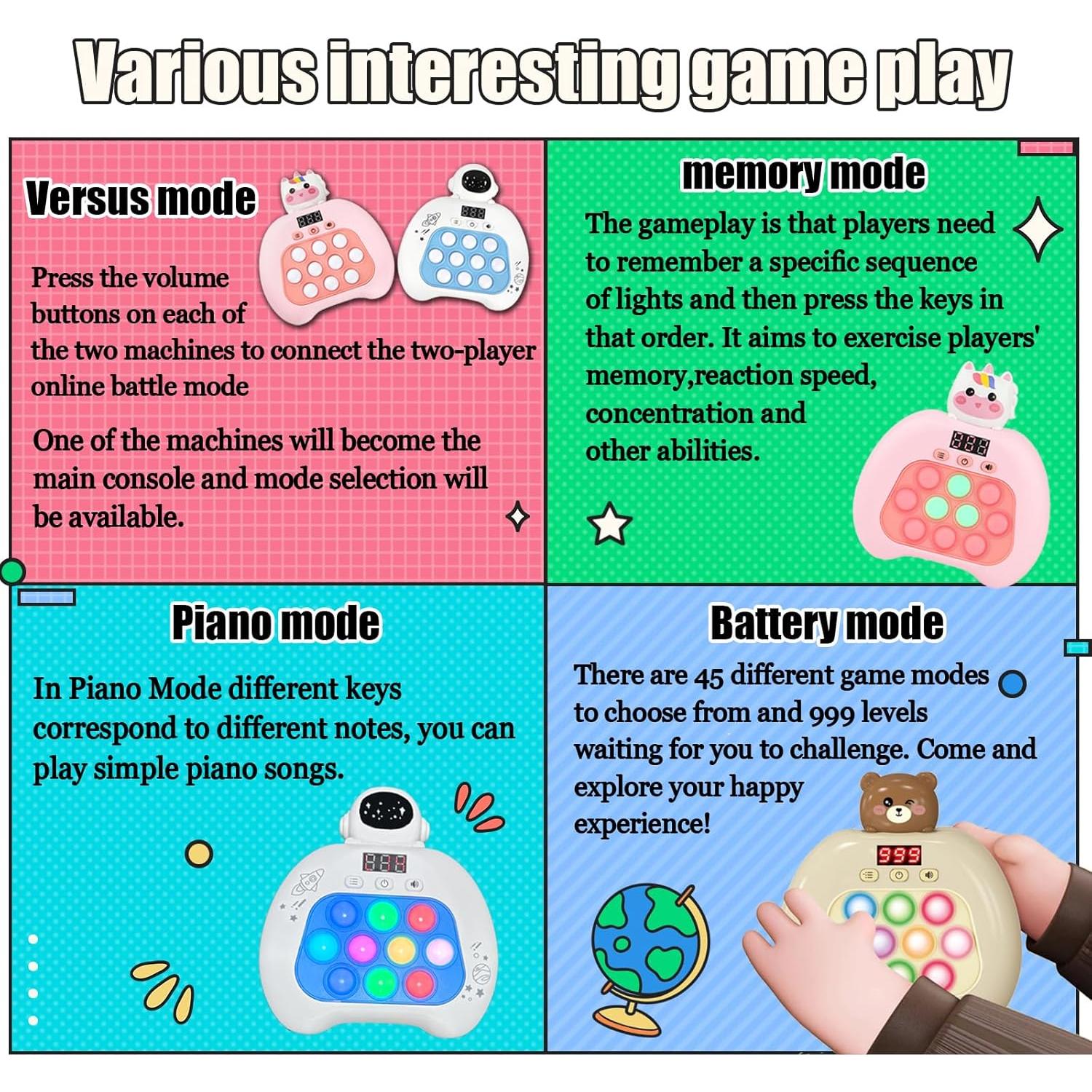 Juguete Antiestrés YOPYCCD con Pantalla LED y Modo Multijugador