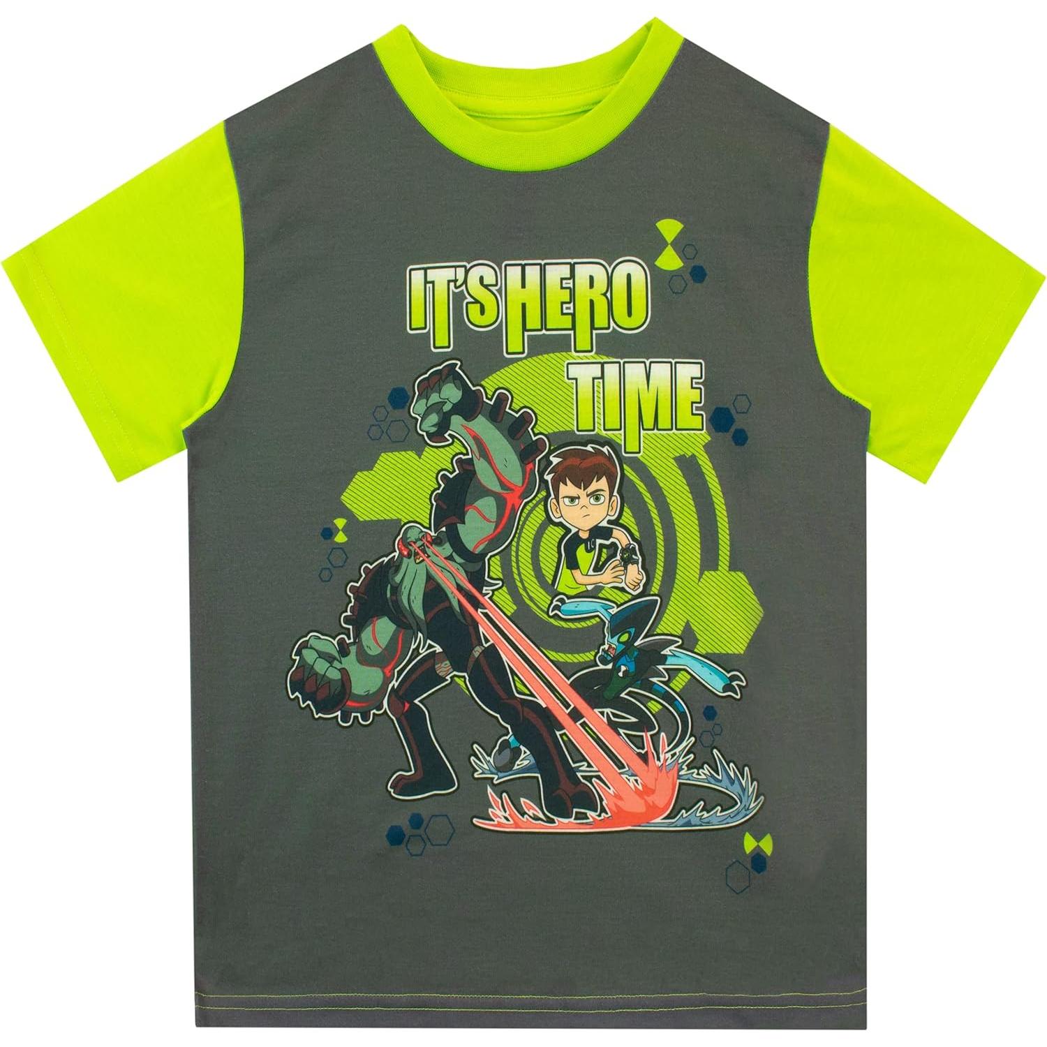 Pijamas cortos Ben 10 para Niños 8 años - Verde Neón