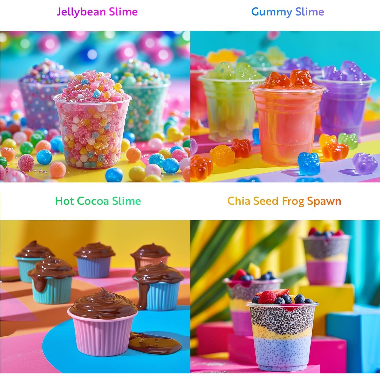 Kit de Ciencia Playz para Hacer Slime Comestible - 25 Experimentos