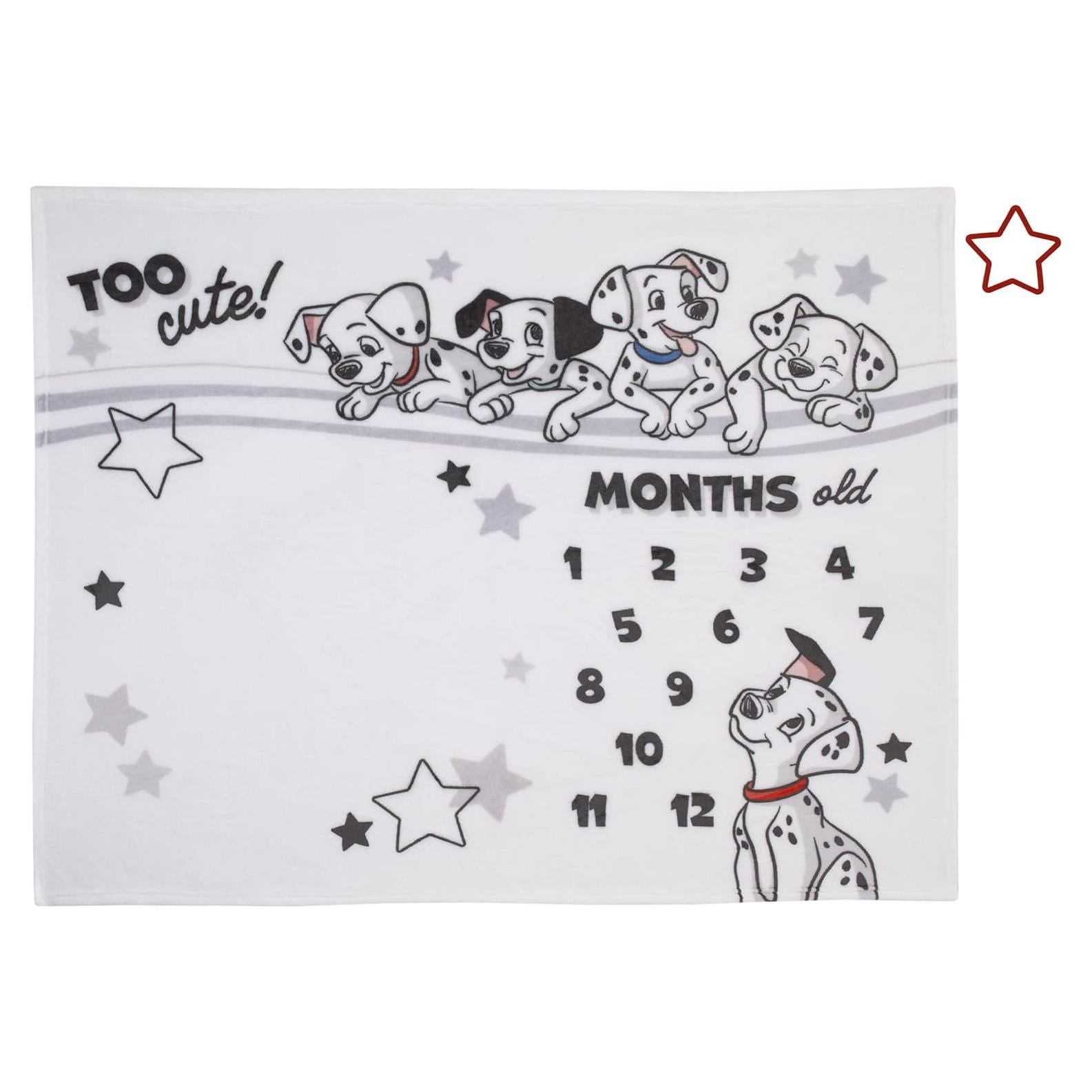 Manta Fotográfica para Bebés Disney 101 Dálmatas 101.6x127cm