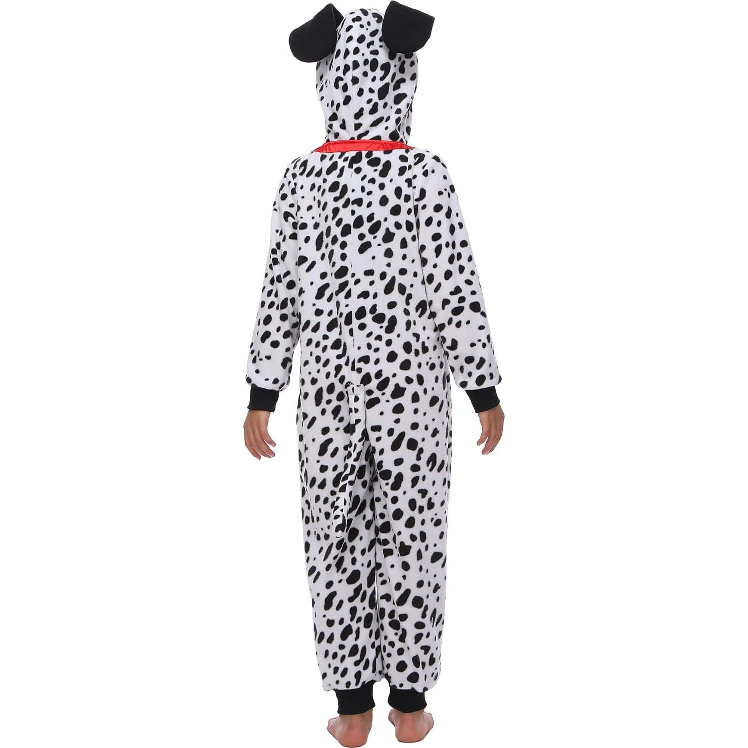 Disfraz de Dálmatas para Niños - Onesie Suave 6-8 Años