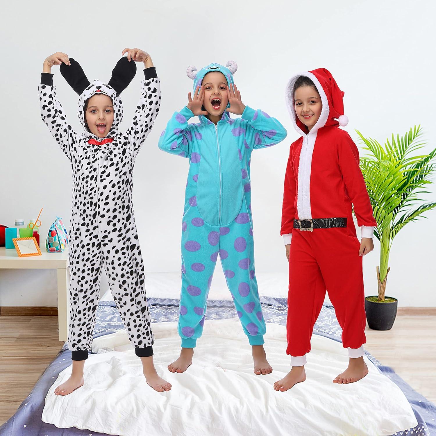 Disfraz de Dálmatas para Niños - Onesie Suave 6-8 Años
