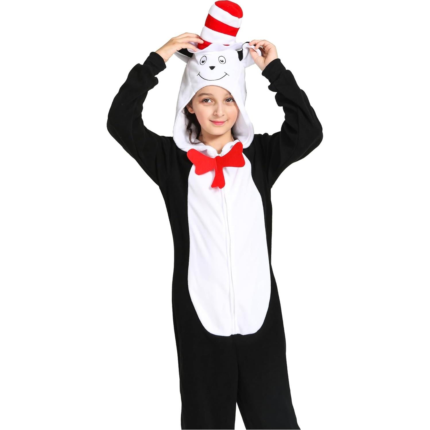 Disfraz de Mono de Gato para Niños 12-14 años - Suave y Cálido