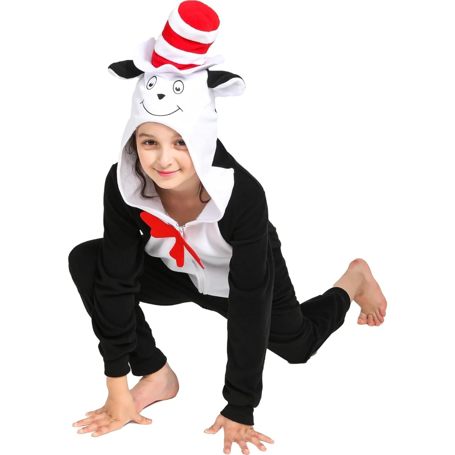 Disfraz de Mono de Gato para Niños 12-14 años - Suave y Cálido