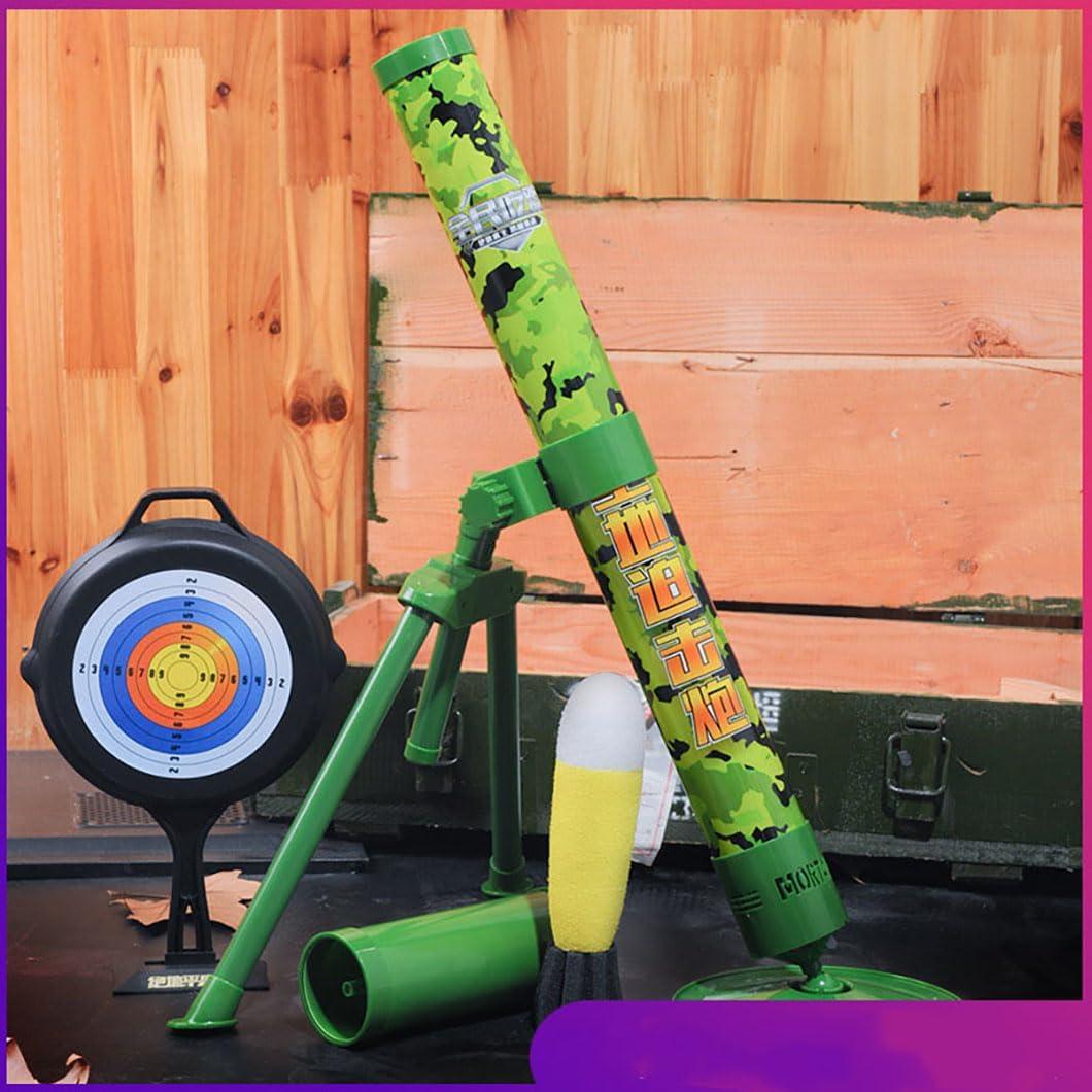 Juego de Lanzador de Mortero ZZPXMY con 5 Cohetes de Espuma