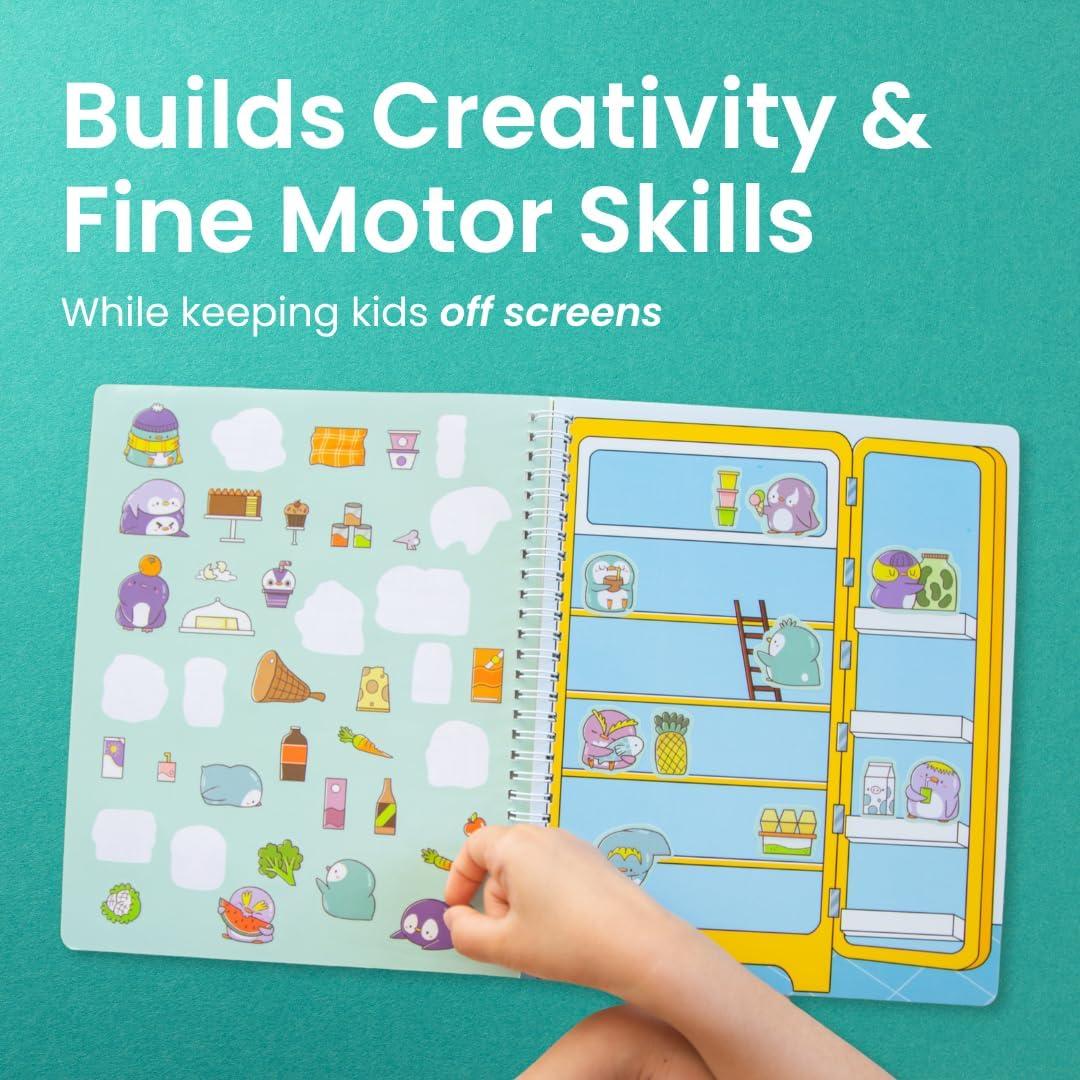 Libro de Pegatinas CUPKIN Pingüino Esponjoso 300+ Pegatinas