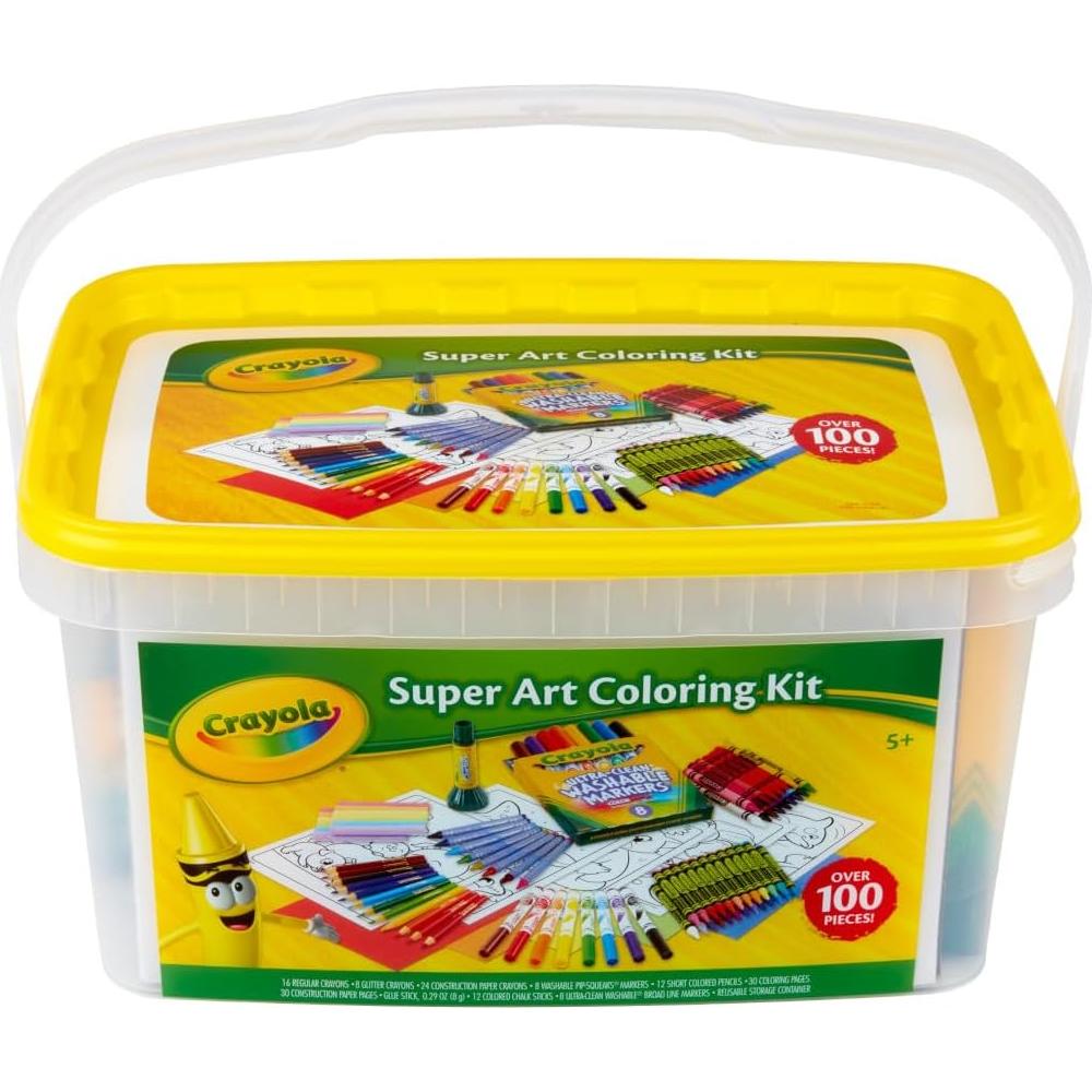 Kit de Colorear Crayola Super Art - 100+ Piezas para Niños