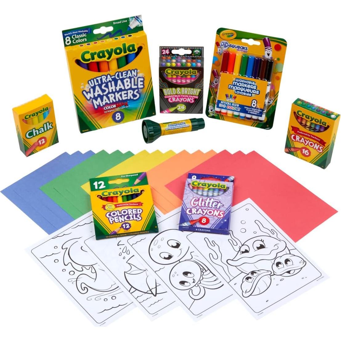 Kit de Colorear Crayola Super Art - 100+ Piezas para Niños