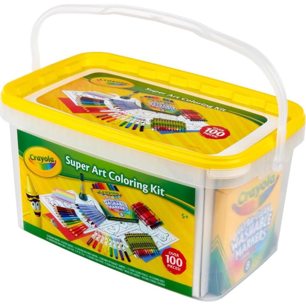 Kit de Colorear Crayola Super Art - 100+ Piezas para Niños