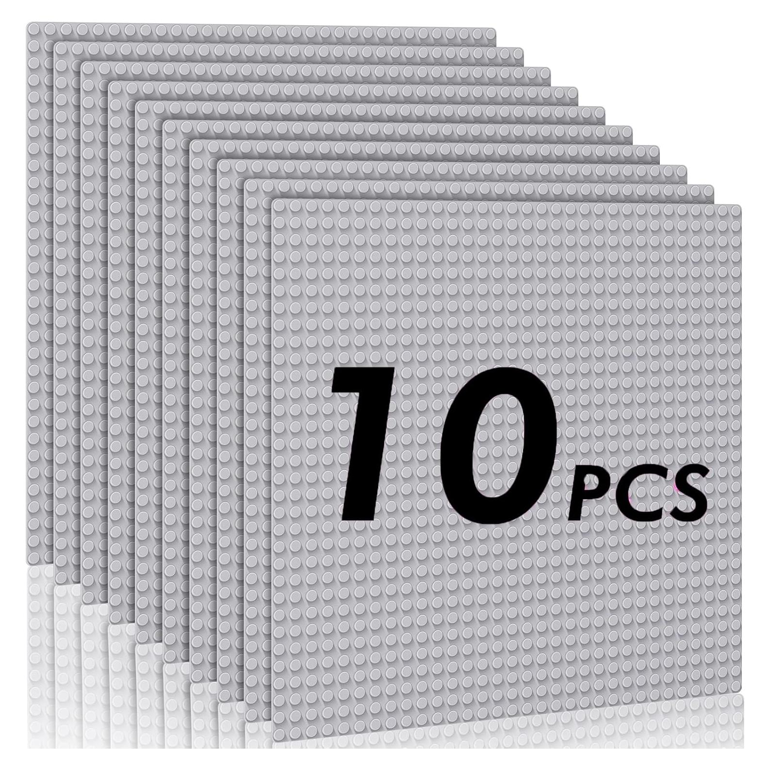 Placas Base Clásicas Grises 10x10cm - Paquete de 10 - PokiiuLK