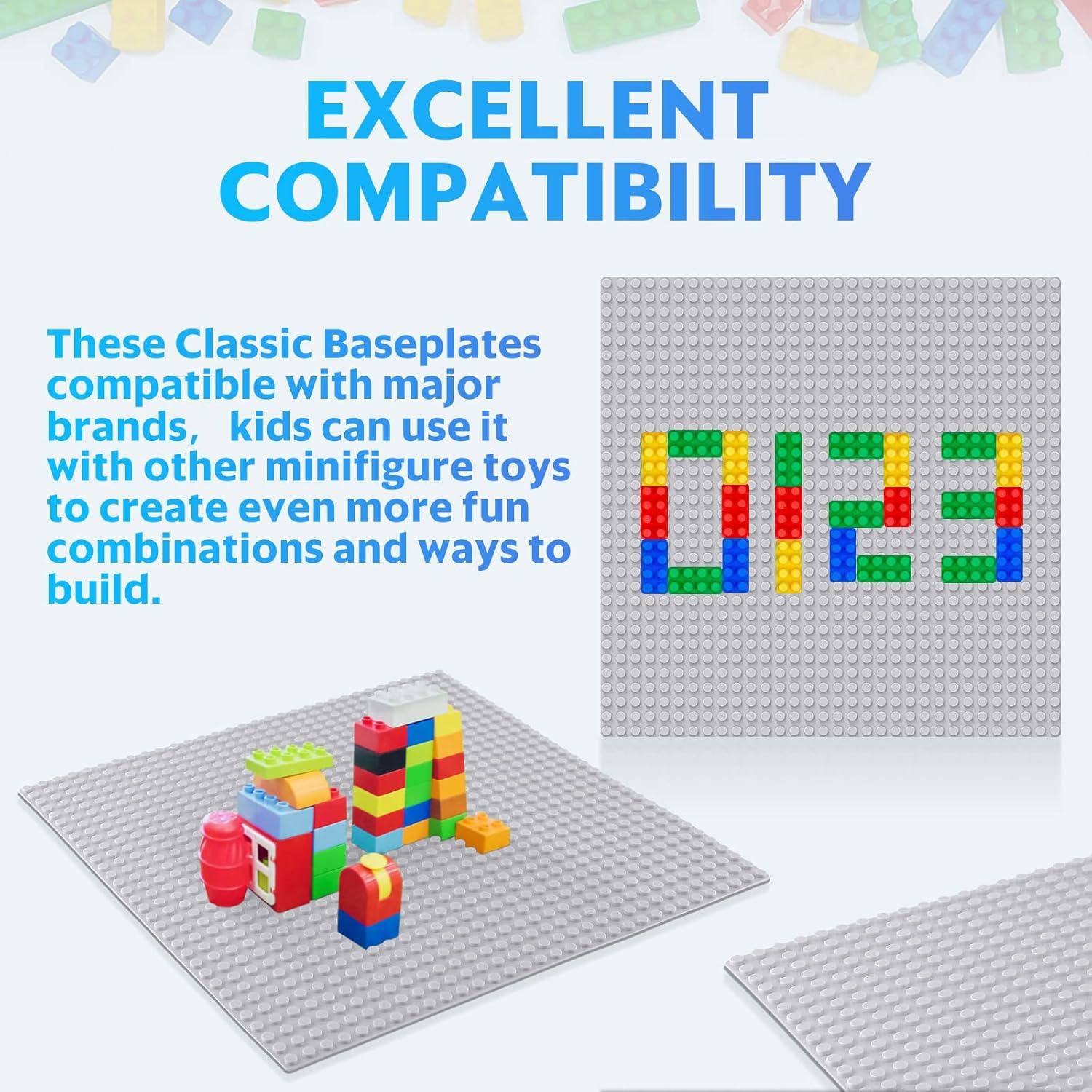 Placas Base Clásicas Grises 10x10cm - Paquete de 10 - PokiiuLK