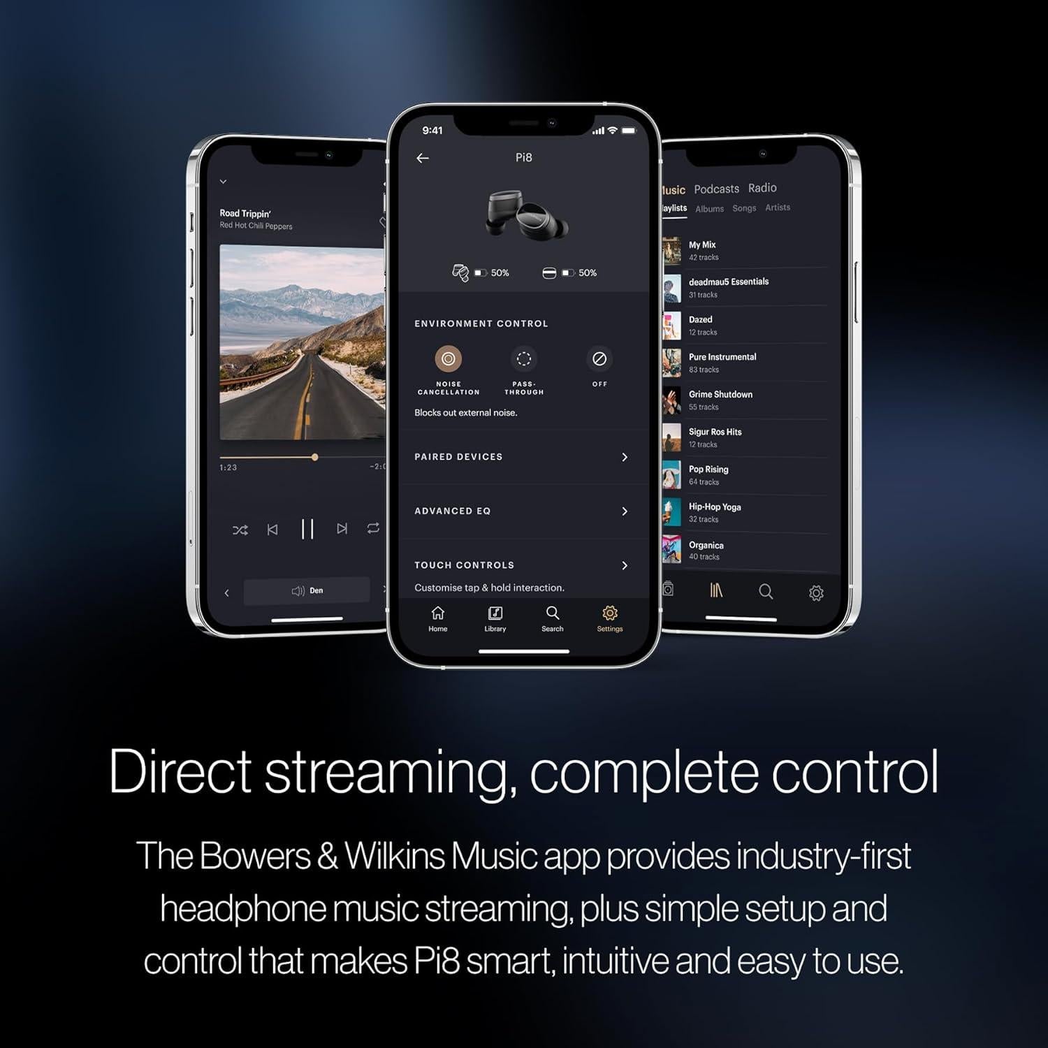 Auriculares Inalámbricos Bowers & Wilkins Pi8 - Negro Antracita