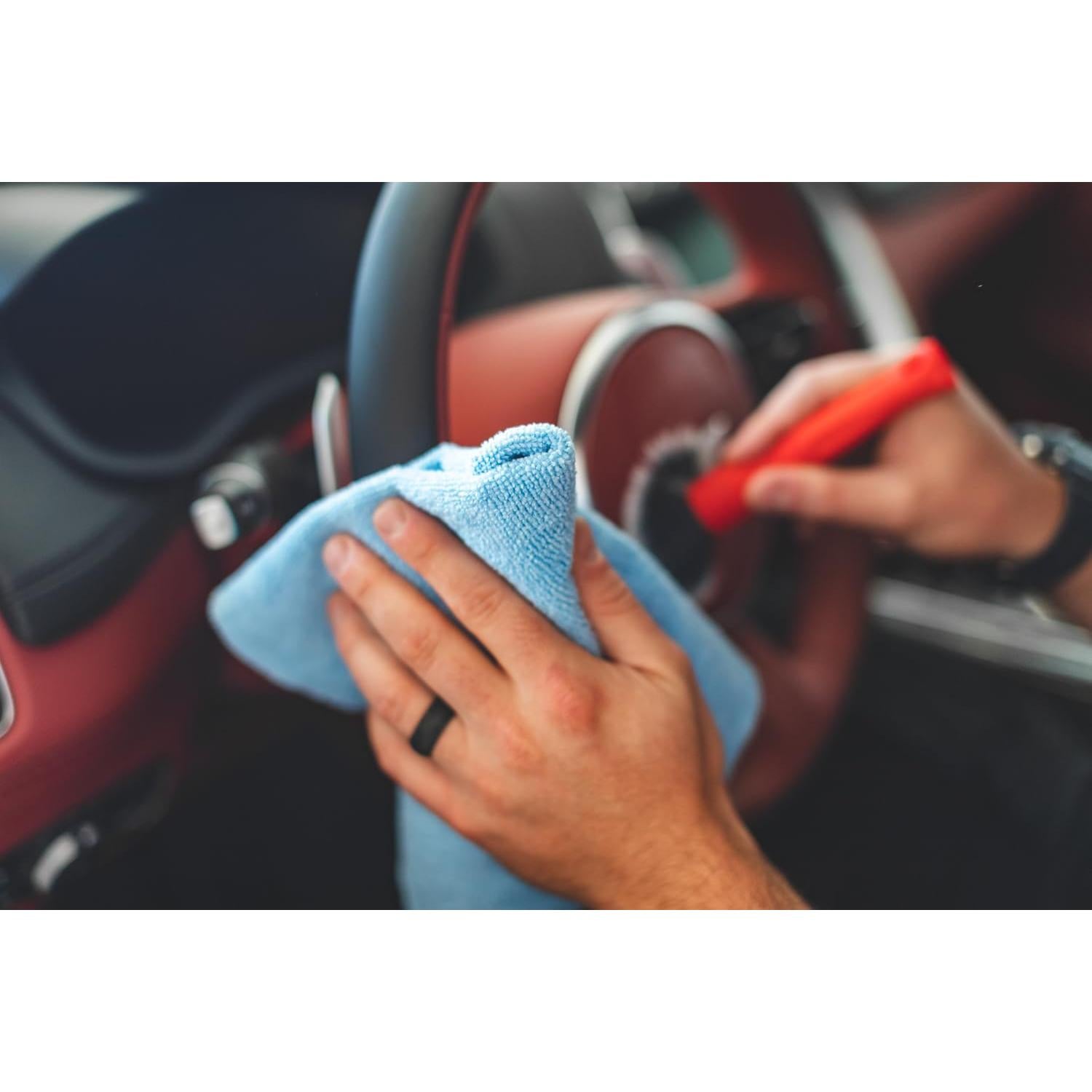 Toallas de Microfibra Edgeless 300 La Compañía de Trapos 40x40cm Gris Hielo (Paquete de 10)