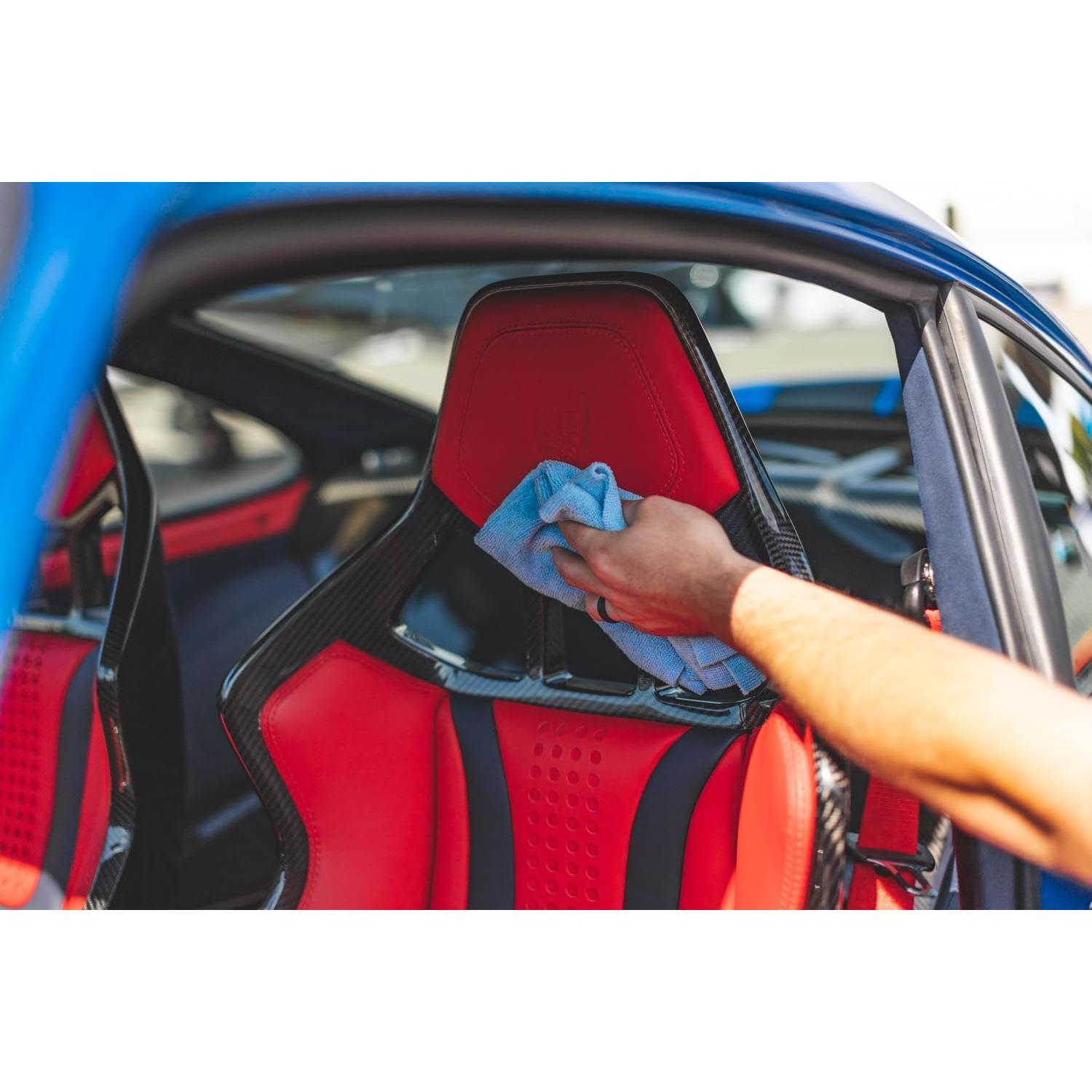 Toallas de Microfibra Edgeless 300 La Compañía de Trapos 40x40cm Gris Hielo (Paquete de 10)