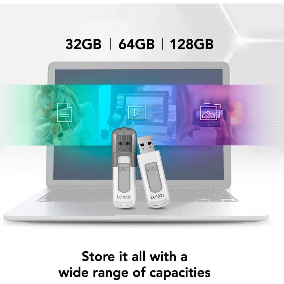 Lexar JumpDrive V100 32GB Paquete de 3 USB 3.2 Gen 1