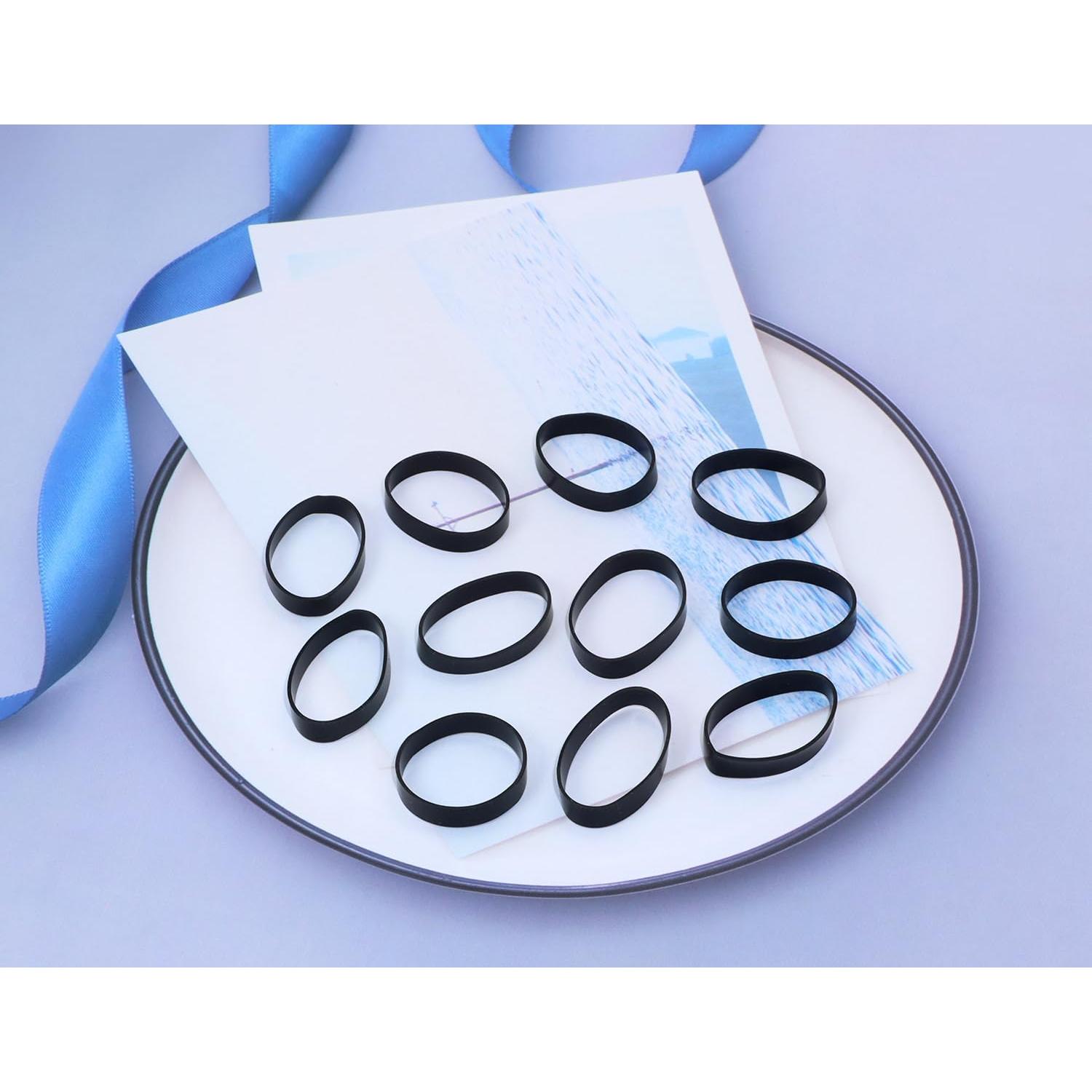 Sujetacables de Silicona ONLYKXY 100 Piezas 25mm Negro