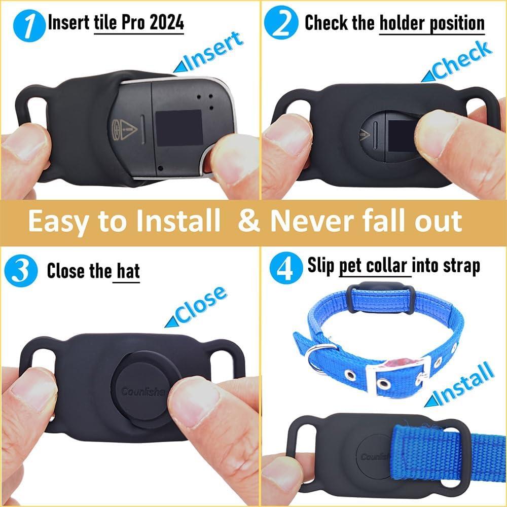 Soporte de Silicona Yotommi para Tile Pro 2024 - 2 Paquetes Negros