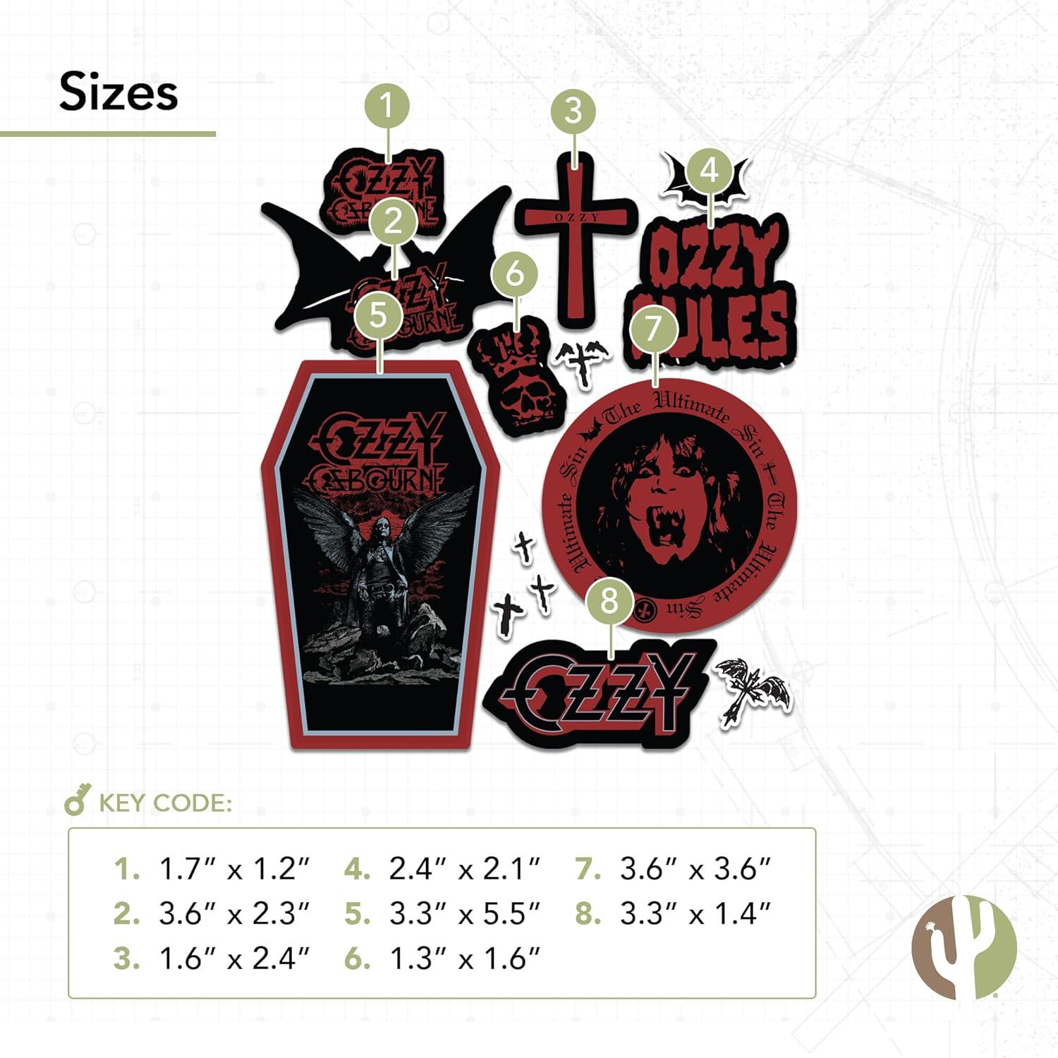 Calcomanía Premium Ozzy Osbourne - Desert Cactus 21.6x27.9cm