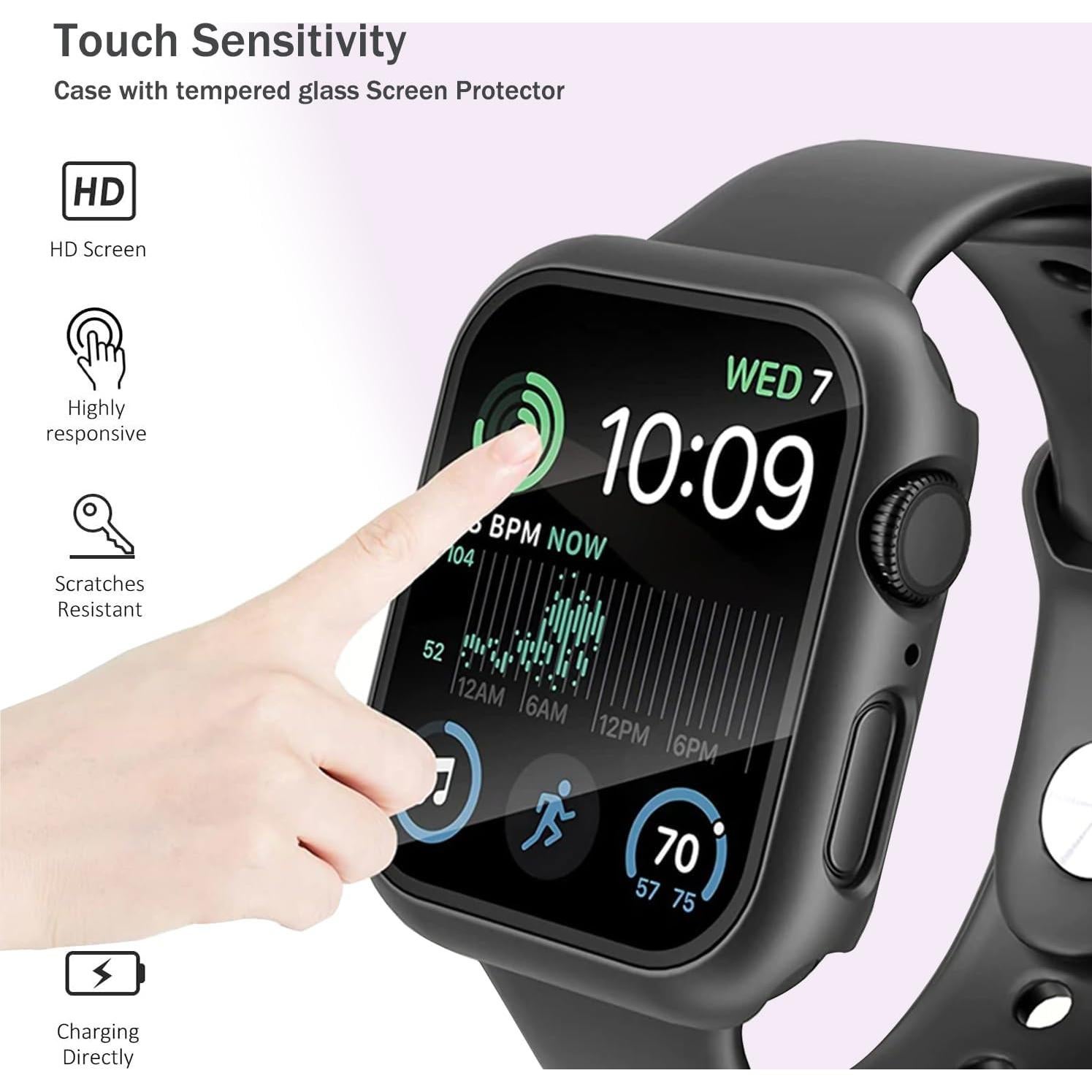 Estuche Protector Pocoukate para Apple Watch Series 10 42mm - 12 Colores