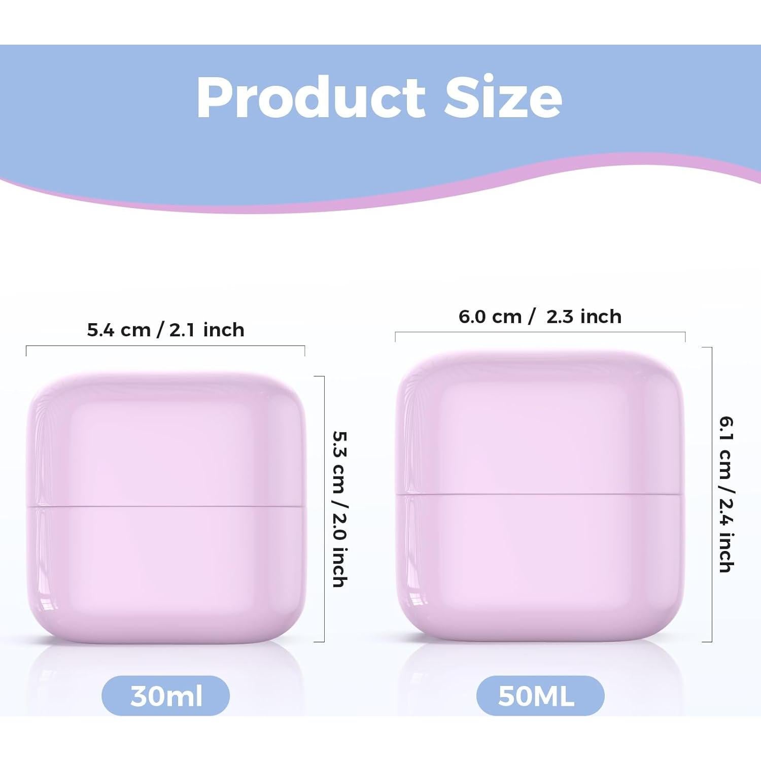 Contenedores de Viaje Lhelca 10ML a Prueba de Fugas - 8 Piezas