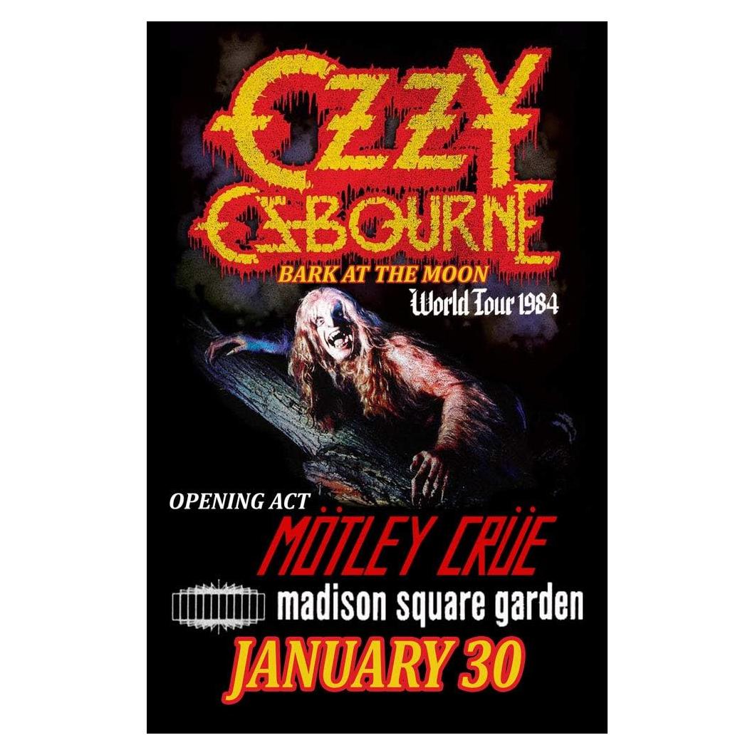 Réplika Cartel Concierto Ozzy Osbourne 1984 28x43cm