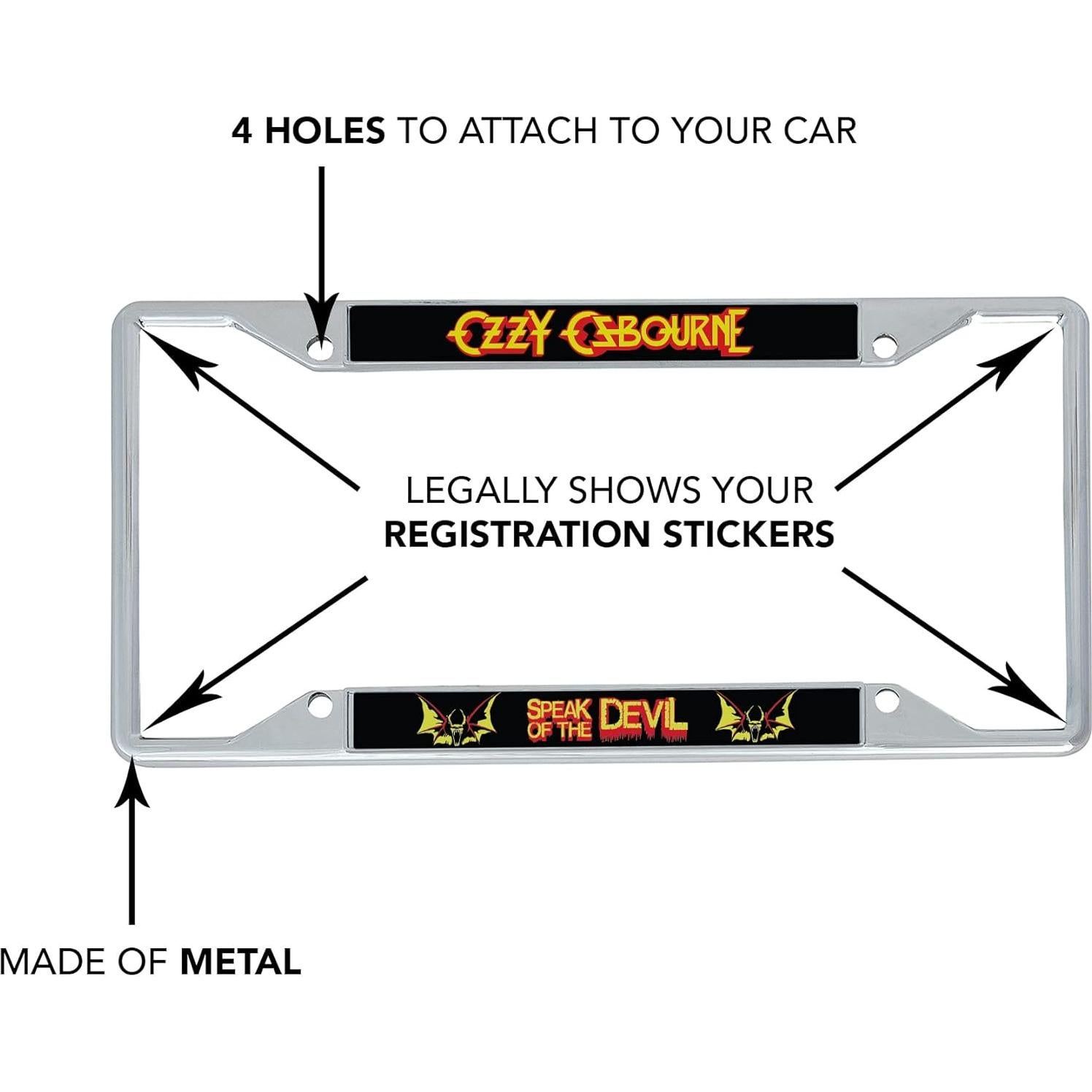 Marco de Placa de Licencia Ozzy Osbourne Desert Cactus 15.88x31.12cm