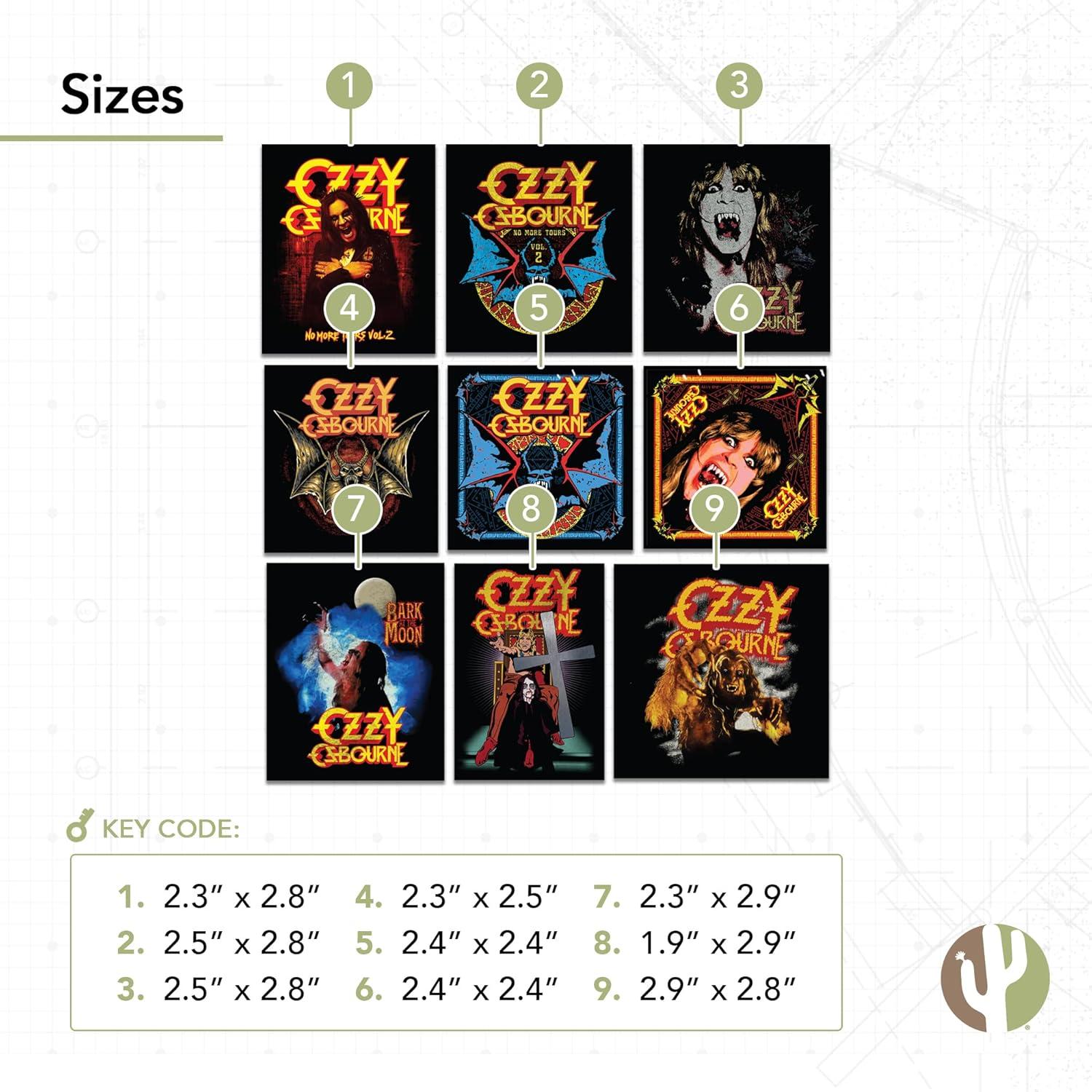 Hoja de Calcomanías Ozzy Osbourne Desert Cactus 21.6x27.9cm