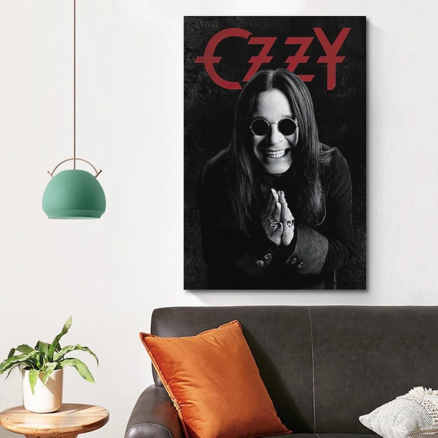 Póster Retro Ozzy Osbourne en Lienzo SHOKHI 30x45 cm