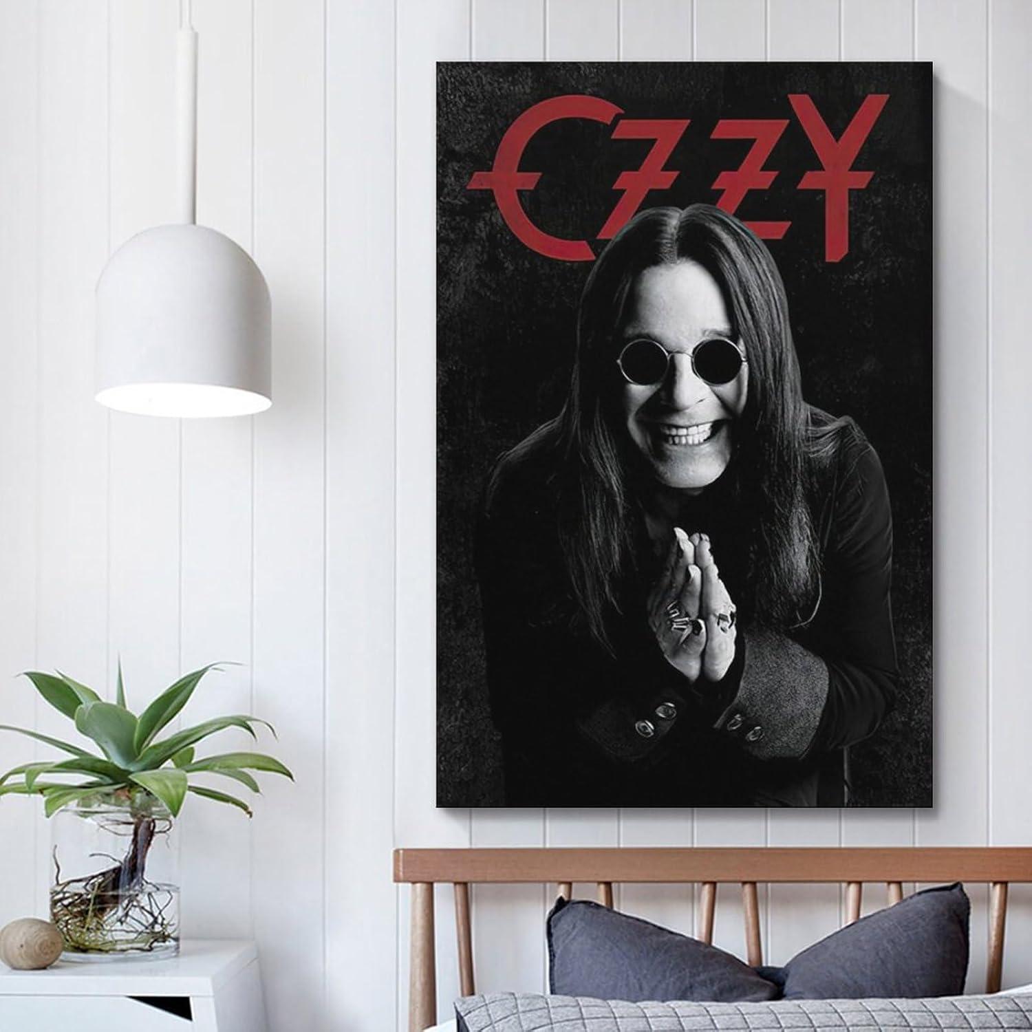 Póster Retro Ozzy Osbourne en Lienzo SHOKHI 30x45 cm