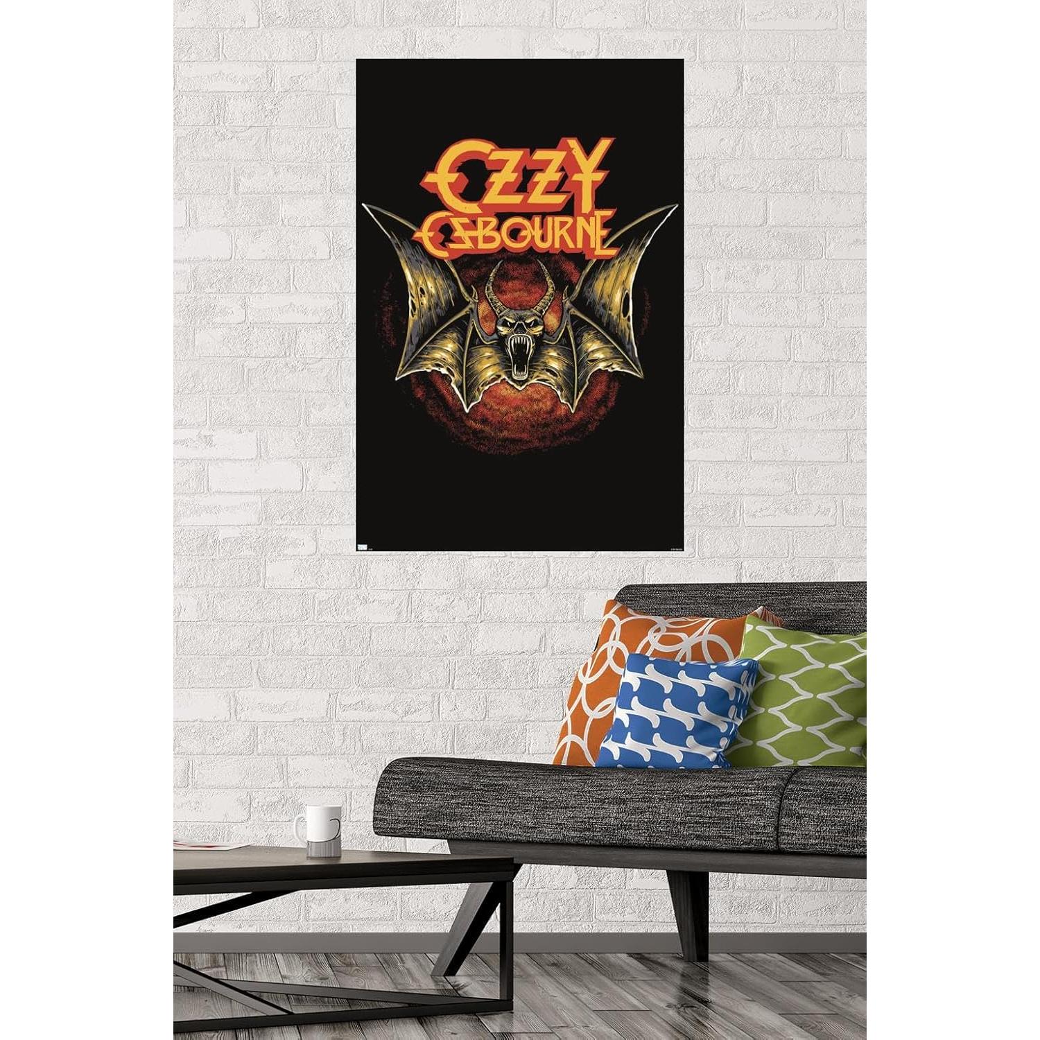 Póster de Pared Ozzy Osbourne - Logo de Murciélago 86.4x56.8 cm