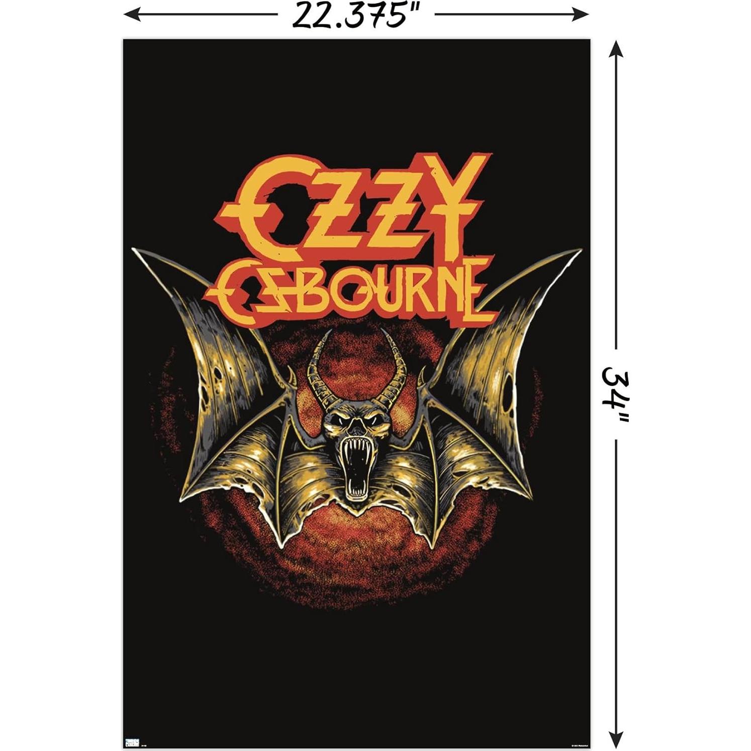 Póster de Pared Ozzy Osbourne - Logo de Murciélago 86.4x56.8 cm