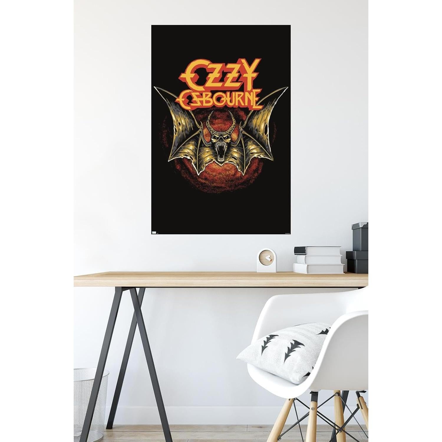 Póster de Pared Ozzy Osbourne - Logo de Murciélago 86.4x56.8 cm