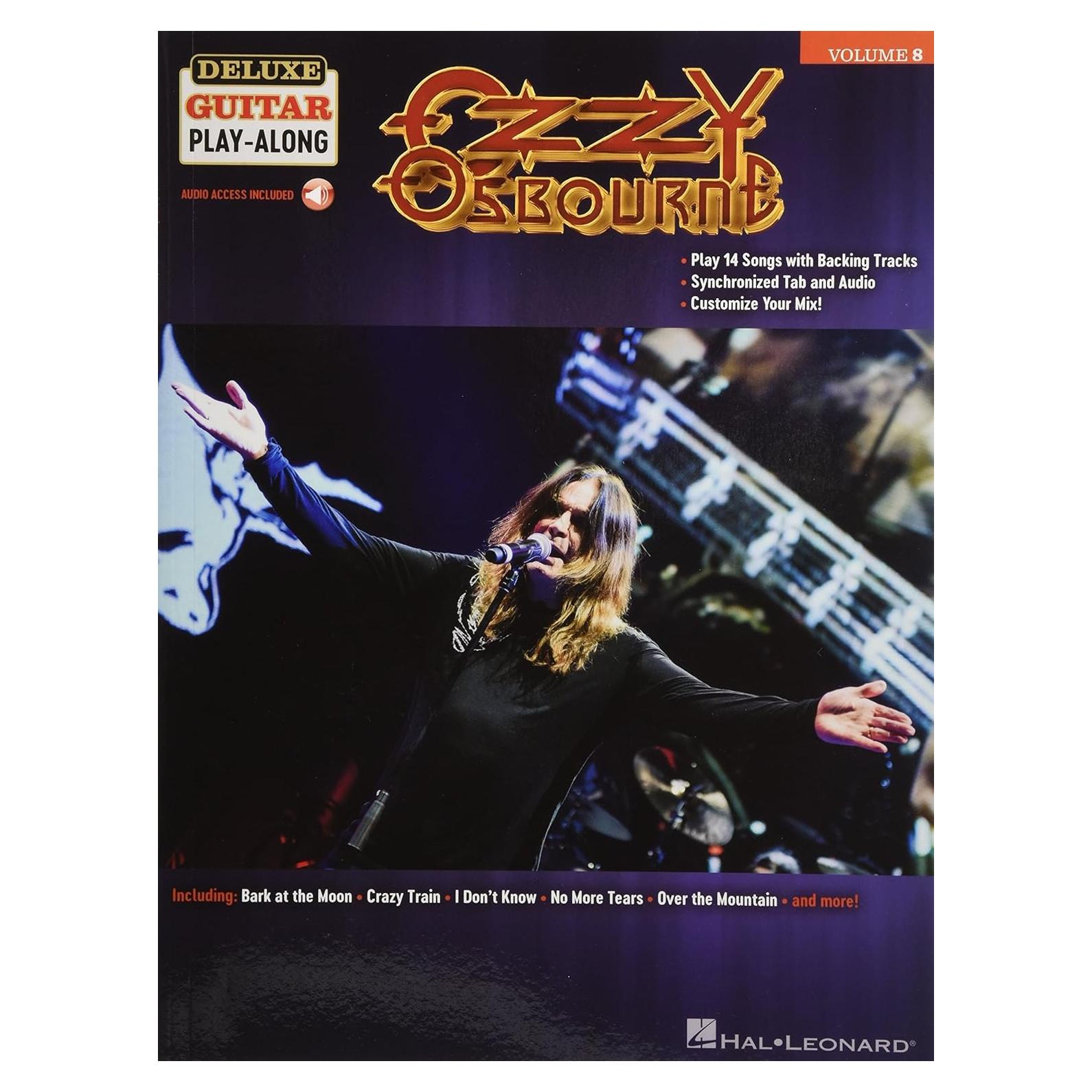 Ozzy Osbourne: Deluxe Guitar Play-Along Volume 8 | Electric Guitar Sheet Music Songbook with Online Audio Access | Heavy Metal Rock Tabs and Backing Tracks for Intermediate Players
