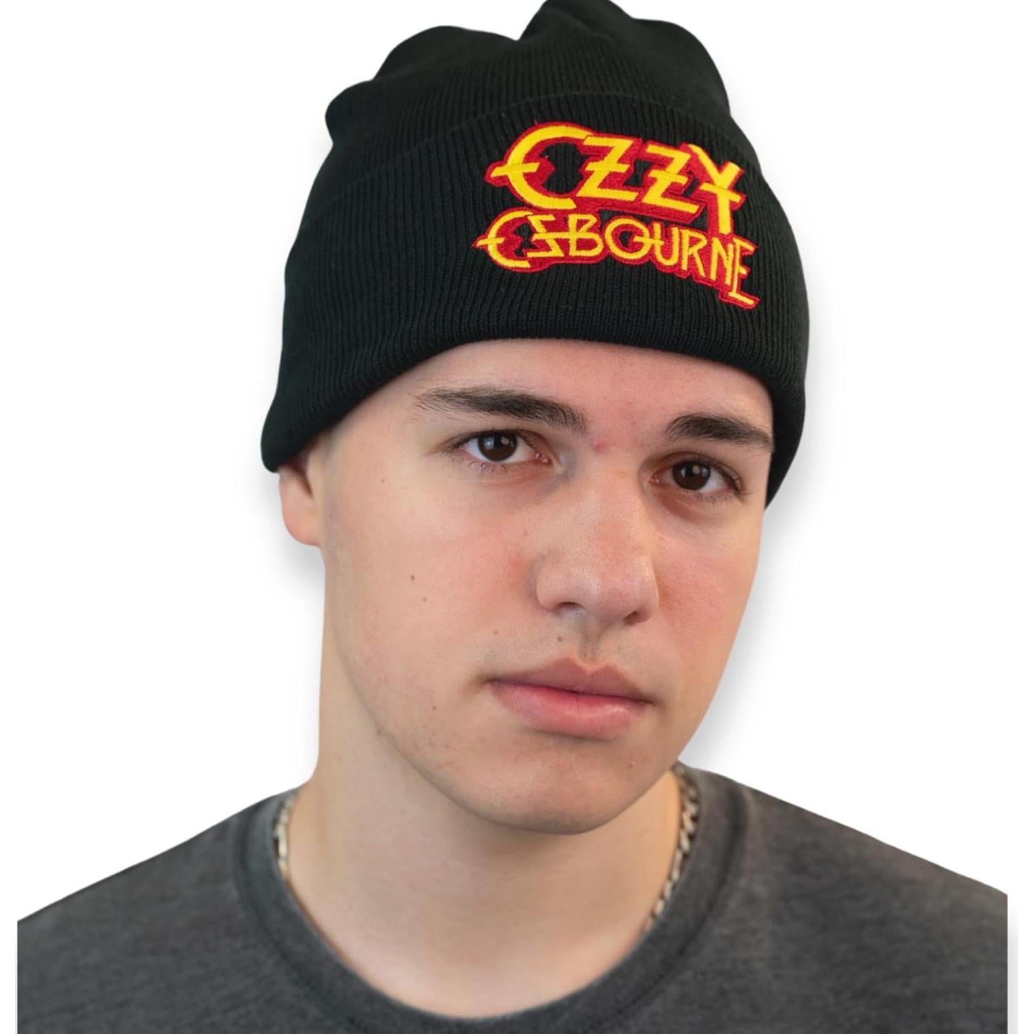 Gorro de Cuff 2Bhip Ozzy Osbourne Negro Unisex - 100% Acrílico