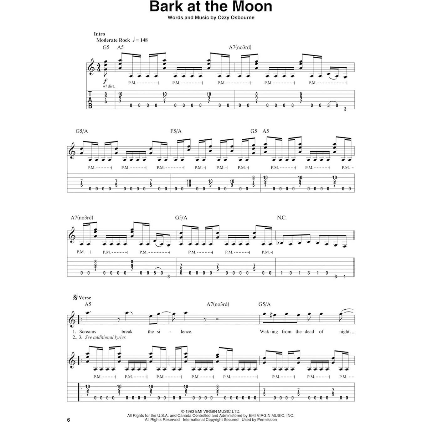 Ozzy Osbourne Guitar Play-Along Volume 64 Book/Online Audio (Guitar Play-along, 64)