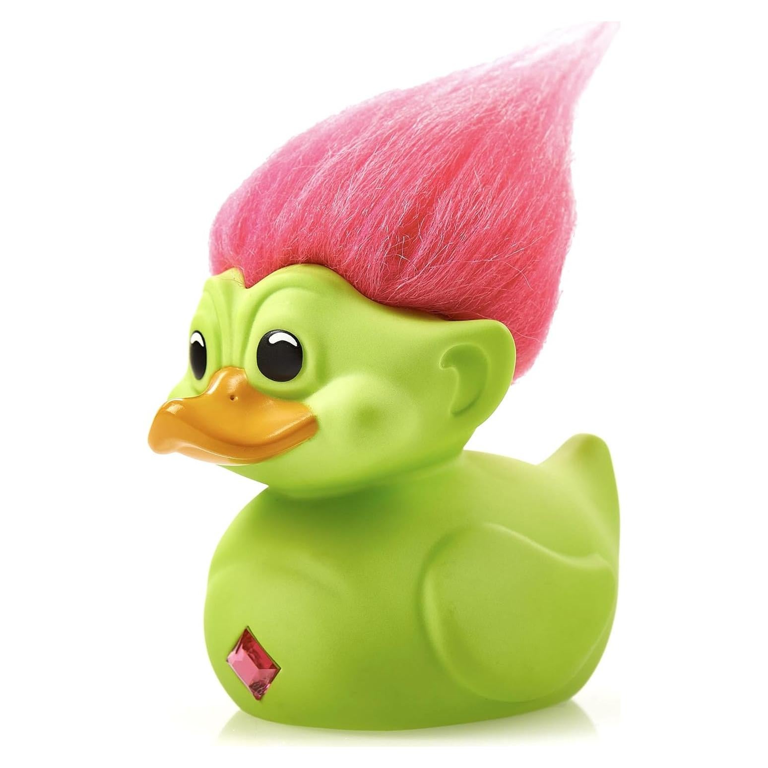 TUBBZ Troll Verde Figura de Patito de Goma Coleccionable