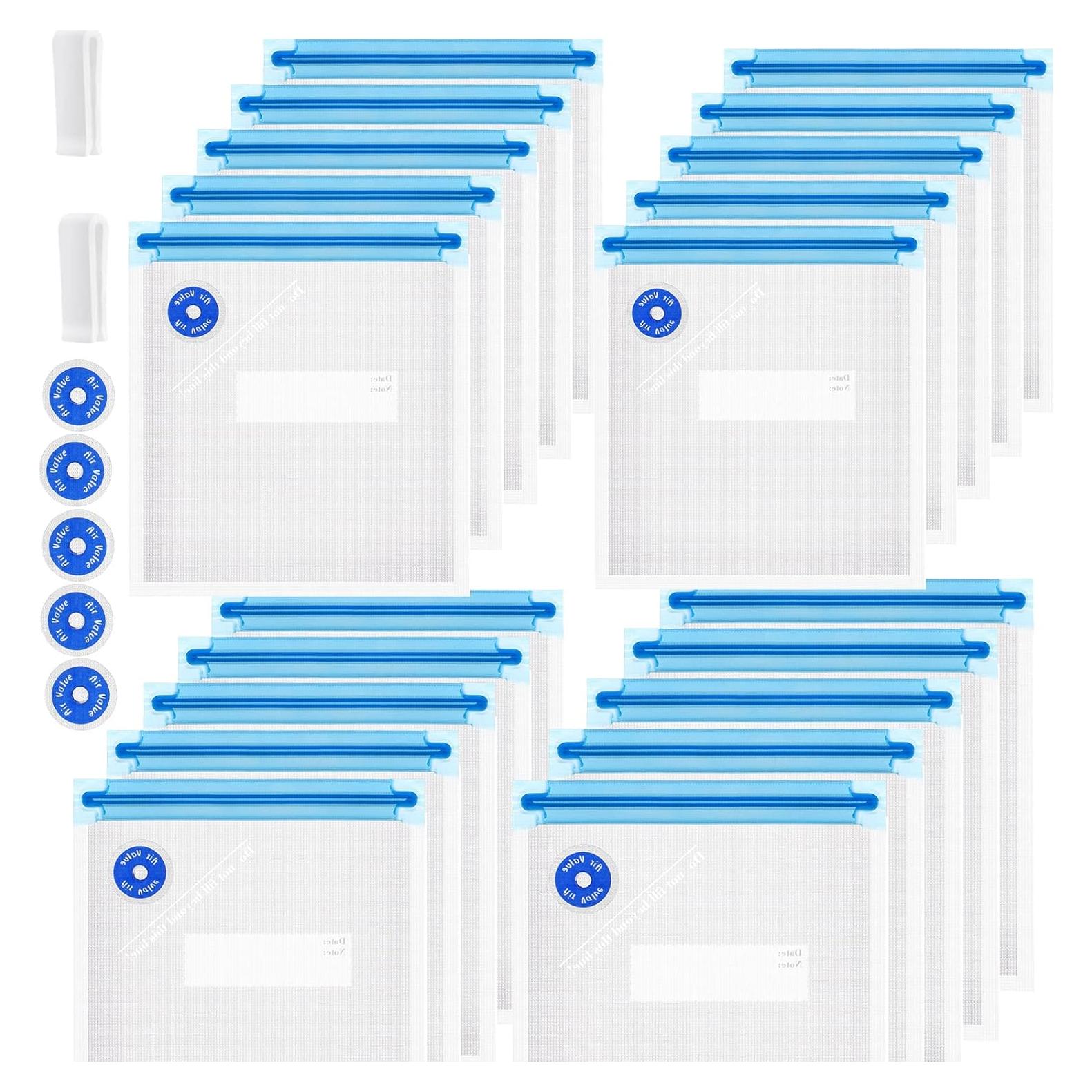 Bolsas Sous Vide Reutilizables FIRAWER 20Pcs 21.6x21.6cm 1.4L