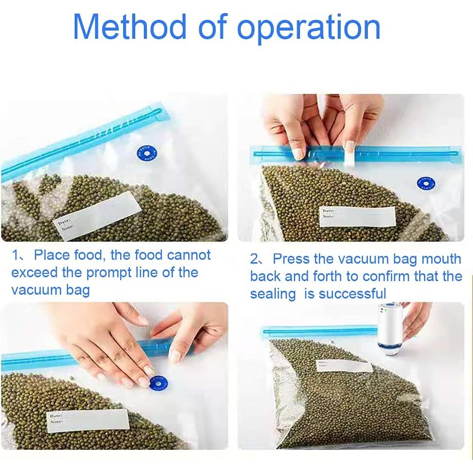 Bolsas Sous Vide Reutilizables FIRAWER 20Pcs 21.6x21.6cm 1.4L