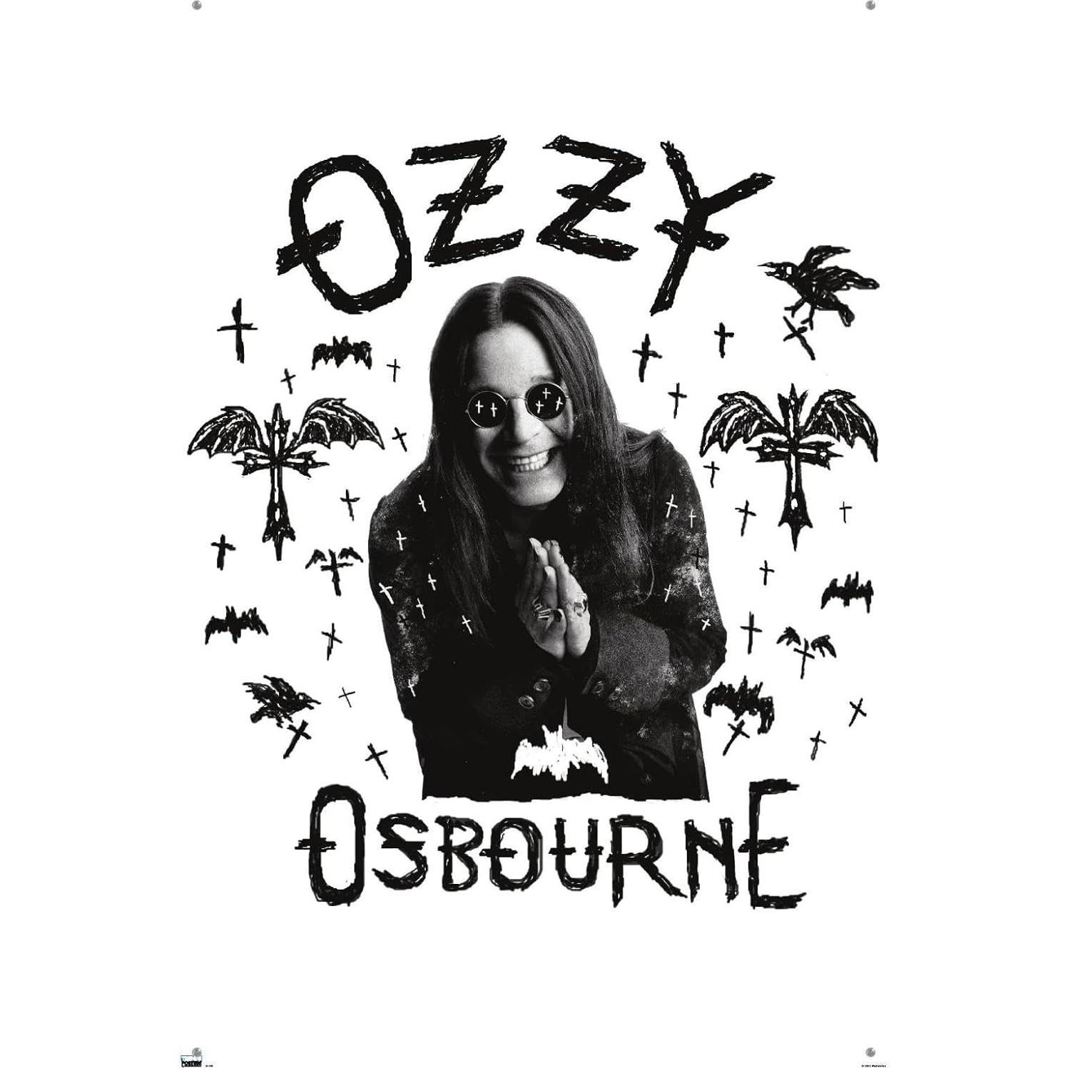 Póster de Pared Ozzy Osbourne Cuervo y Murciélago 56.7x86.4cm