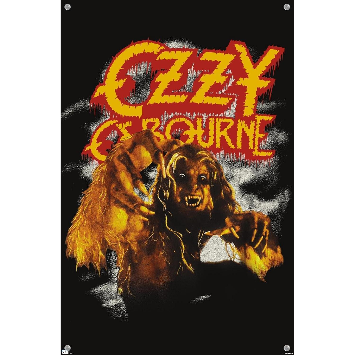 Póster de Pared Vintage Ozzy Osbourne Hombre Lobo 37.4x56.7cm